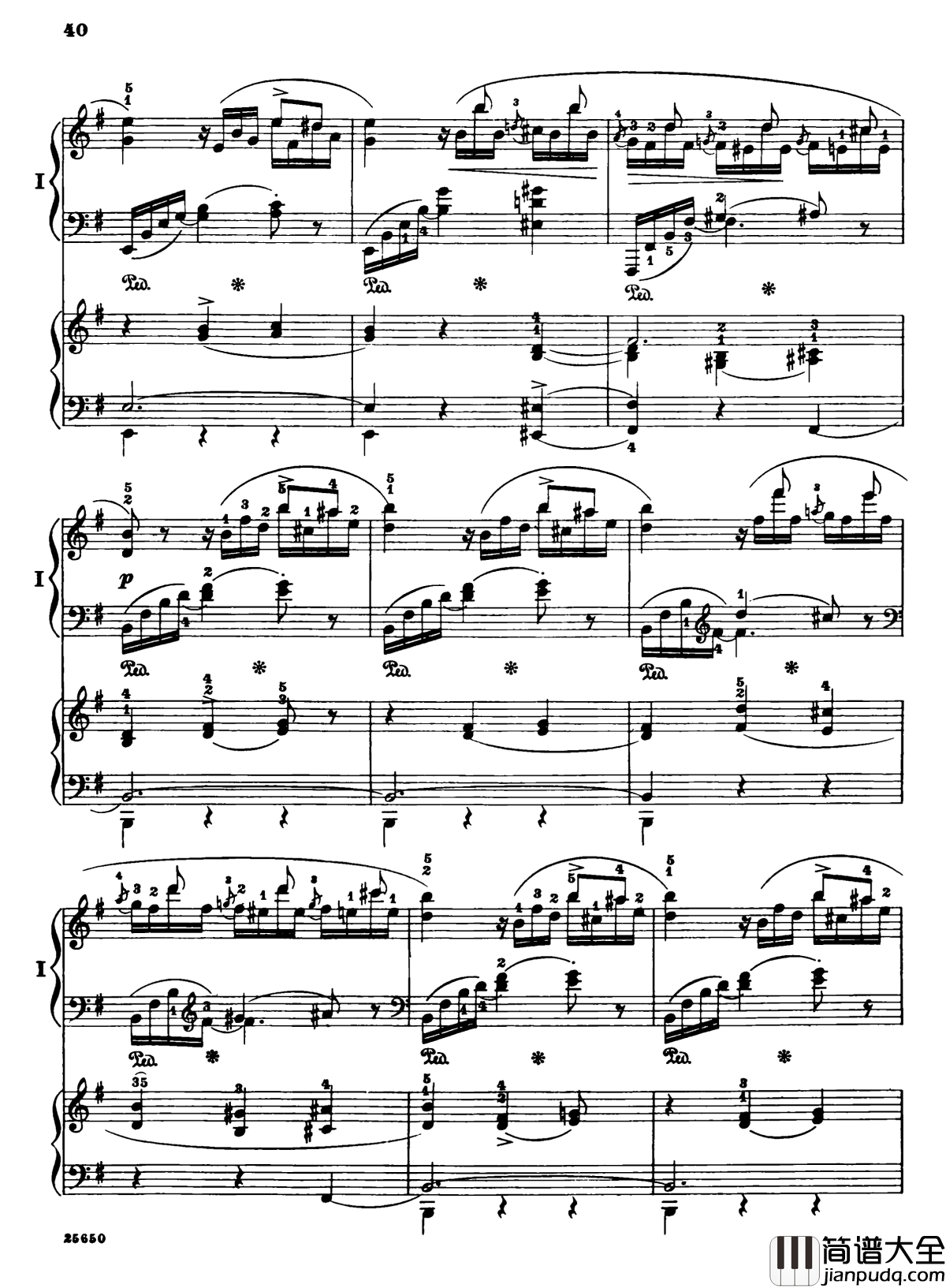 肖邦第一钢琴协奏曲钢琴谱_肖邦