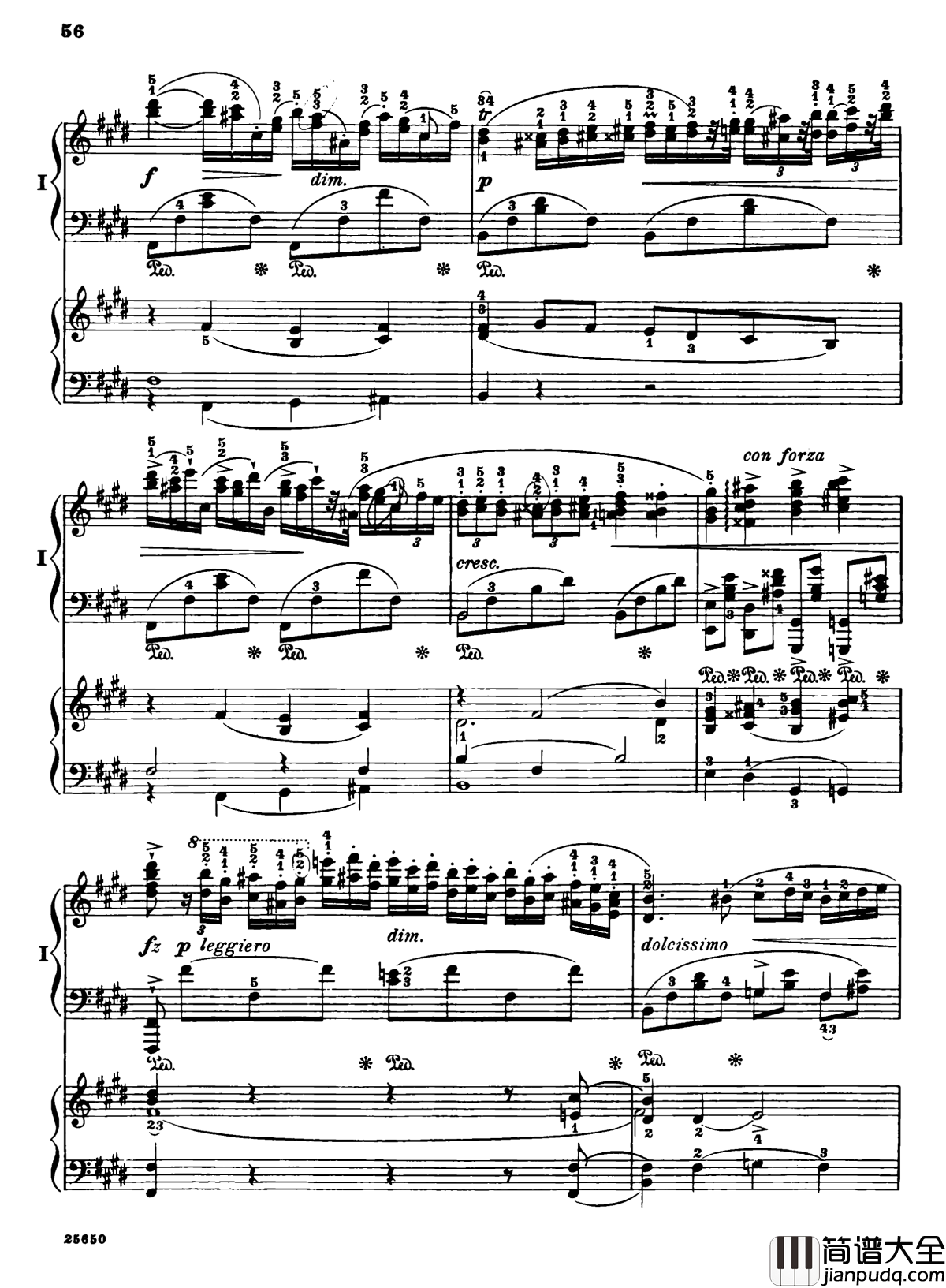 肖邦第一钢琴协奏曲钢琴谱_肖邦