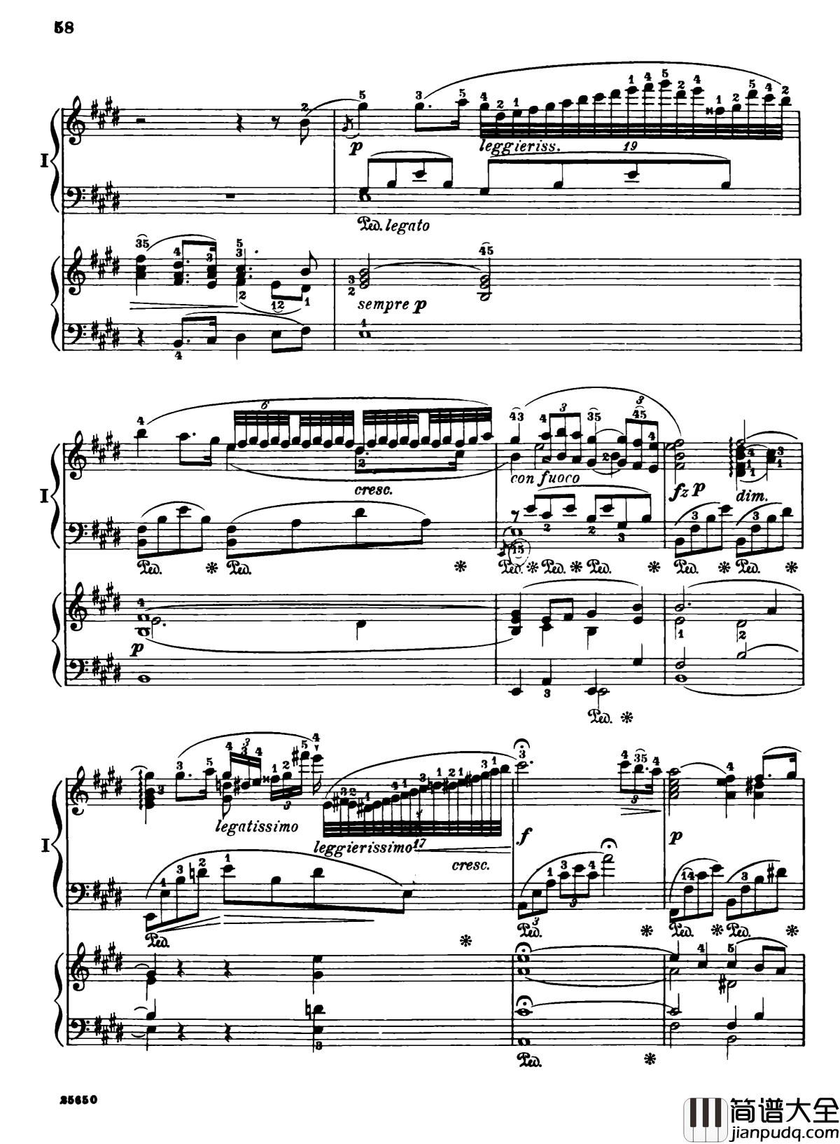 肖邦第一钢琴协奏曲钢琴谱_肖邦