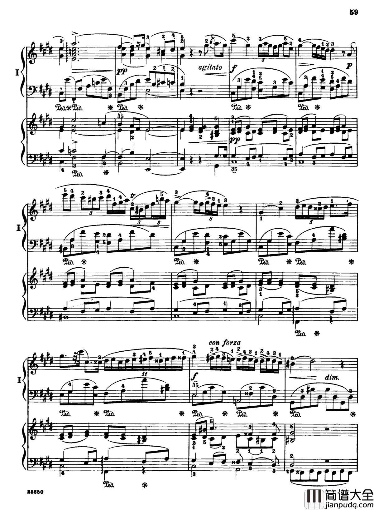 肖邦第一钢琴协奏曲钢琴谱_肖邦