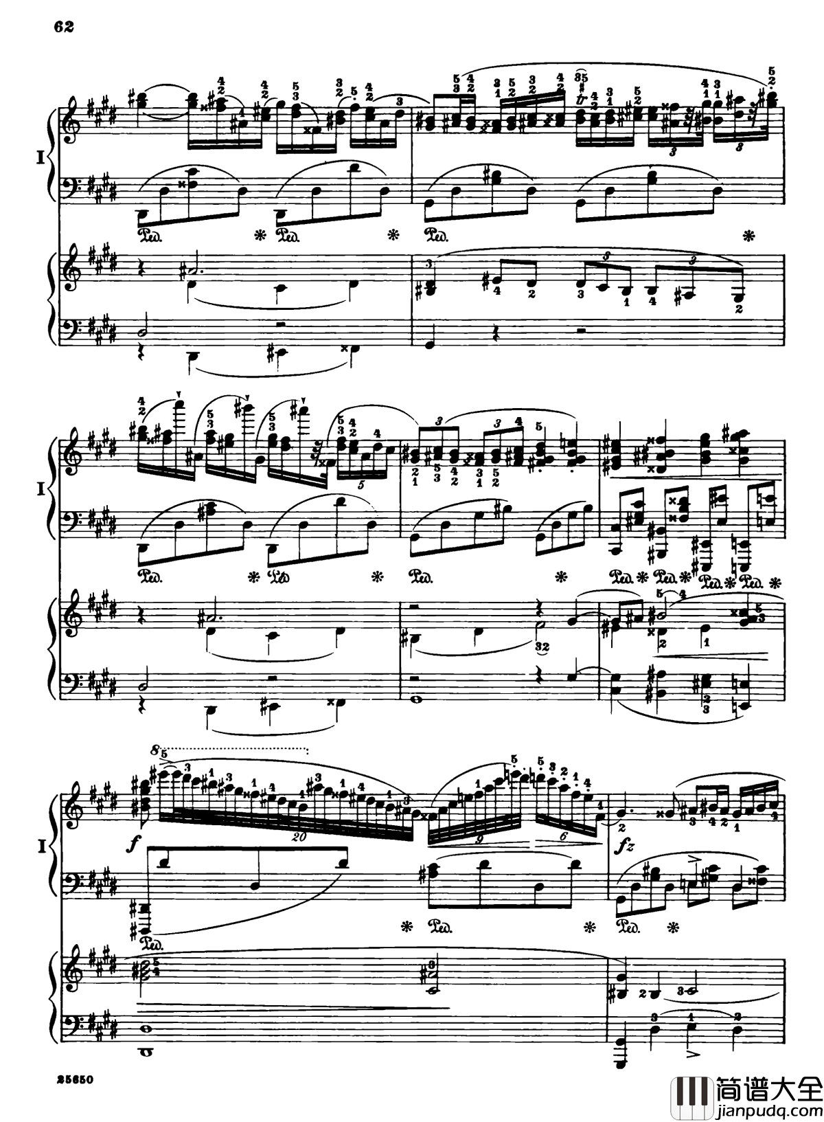 肖邦第一钢琴协奏曲钢琴谱_肖邦