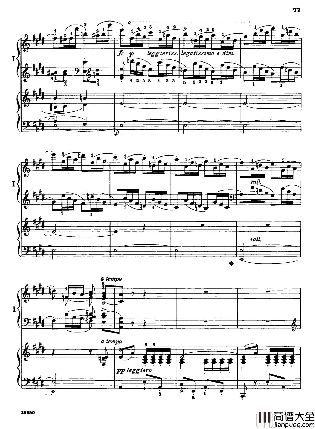 肖邦第一钢琴协奏曲钢琴谱_肖邦