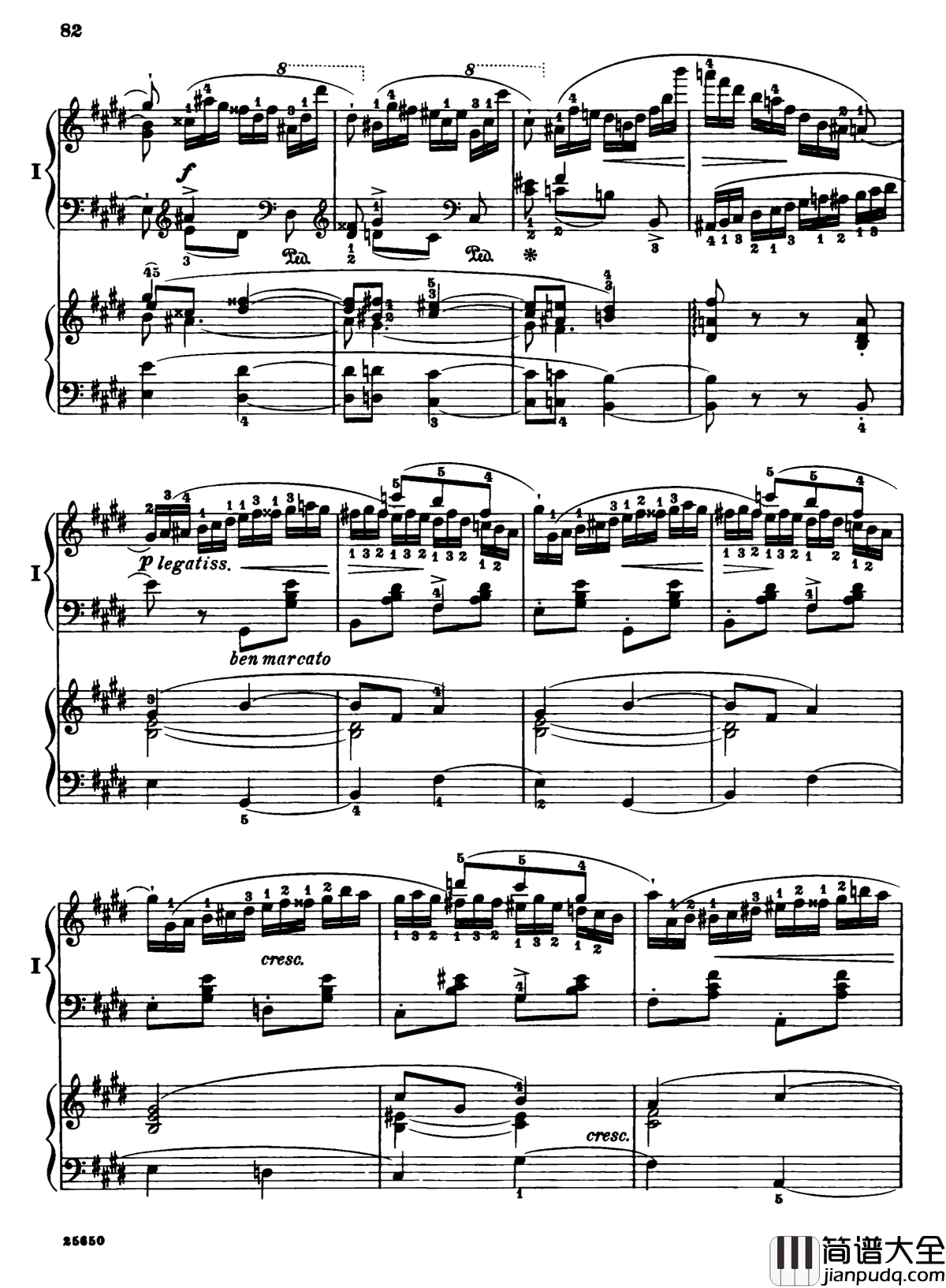 肖邦第一钢琴协奏曲钢琴谱_肖邦