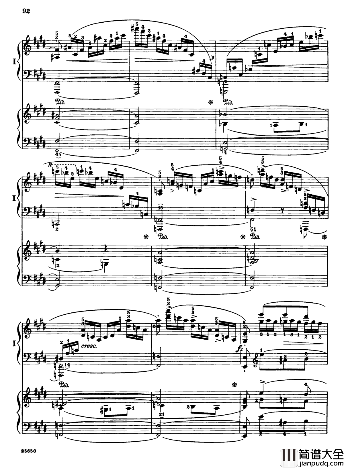 肖邦第一钢琴协奏曲钢琴谱_肖邦