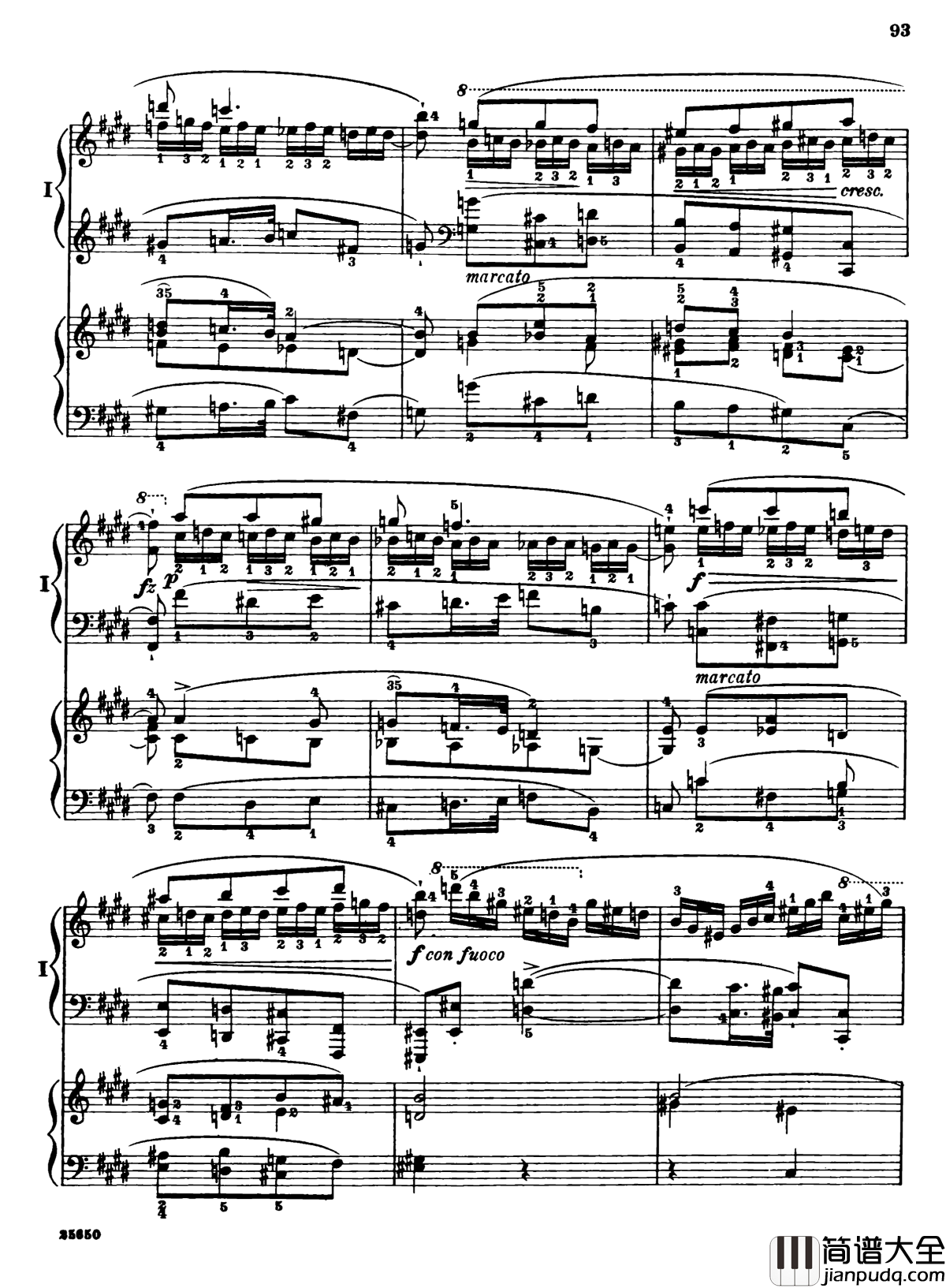 肖邦第一钢琴协奏曲钢琴谱_肖邦