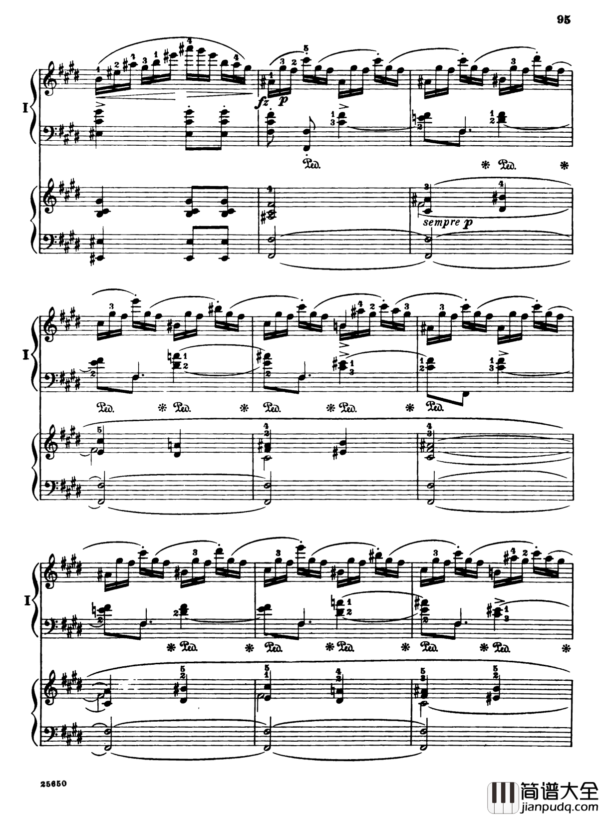 肖邦第一钢琴协奏曲钢琴谱_肖邦