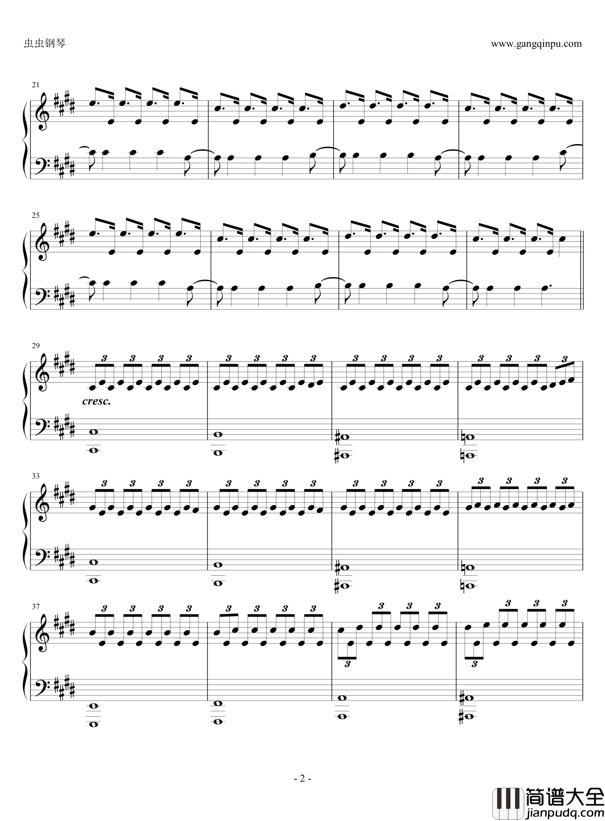 Fly钢琴谱__无法触碰_插曲_无法触碰