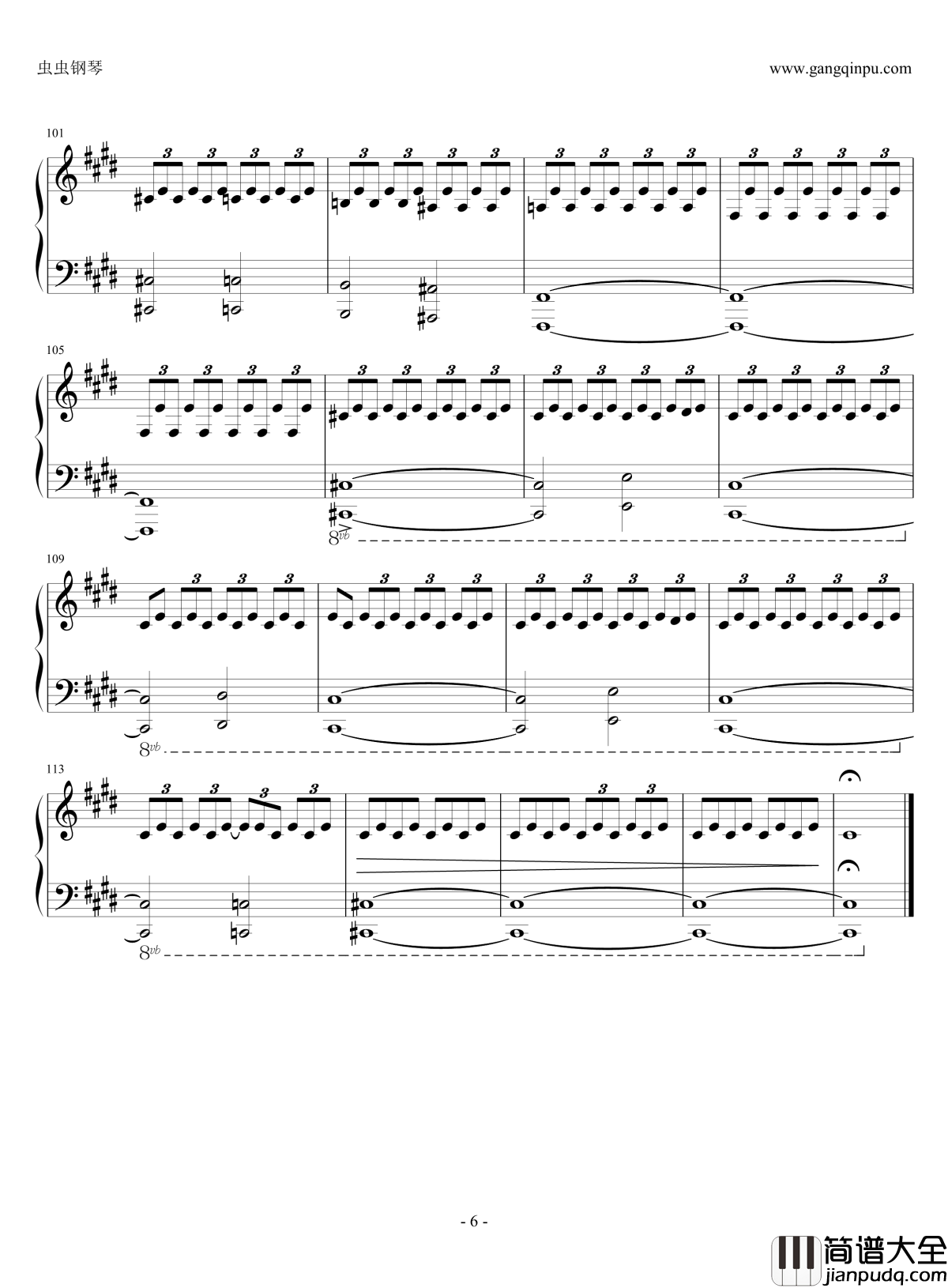 Fly钢琴谱__无法触碰_插曲_无法触碰