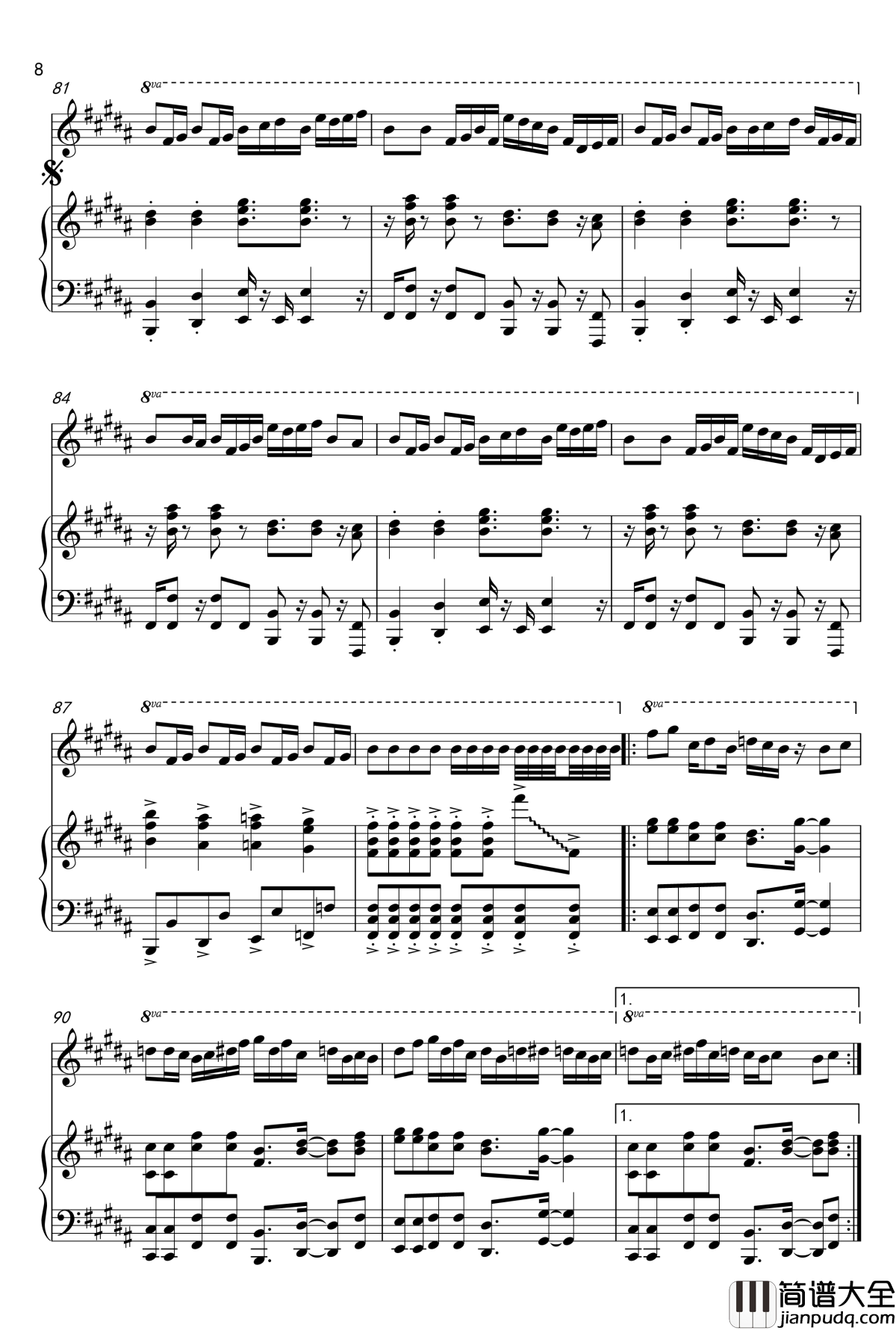 Nyanyanyanyanyanyanya!_钢琴谱_SEXY_SYNTHESIZER_remix_Nyan_Cat