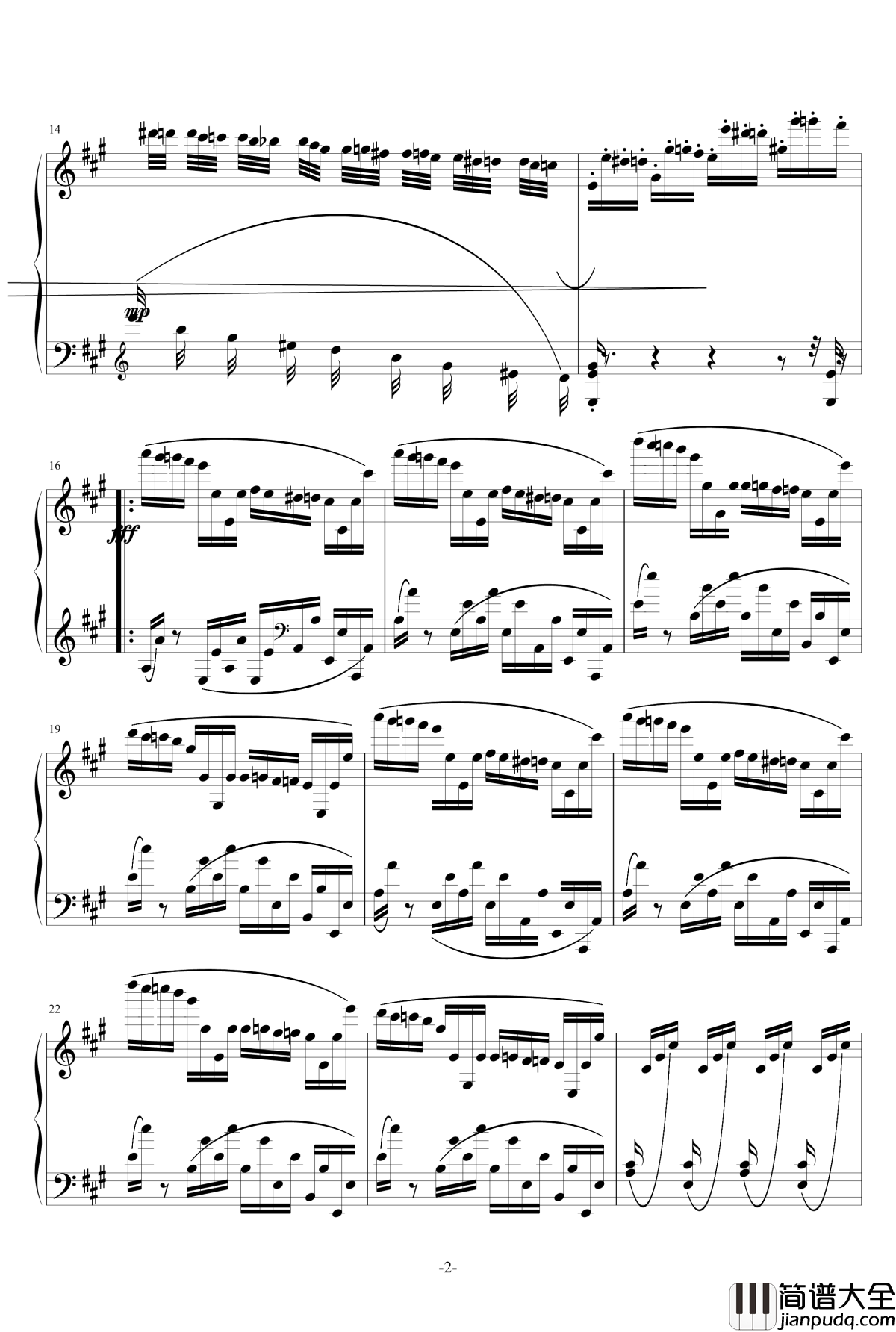 小温狂想曲1钢琴谱_一个球