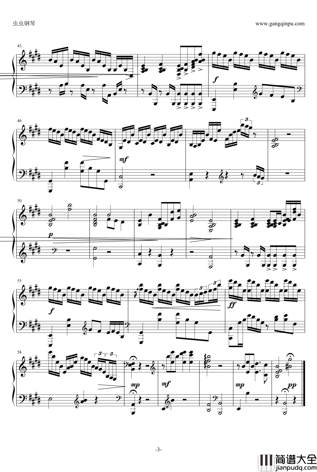 一声忧伤钢琴谱_钢琴伴奏_姚贝娜