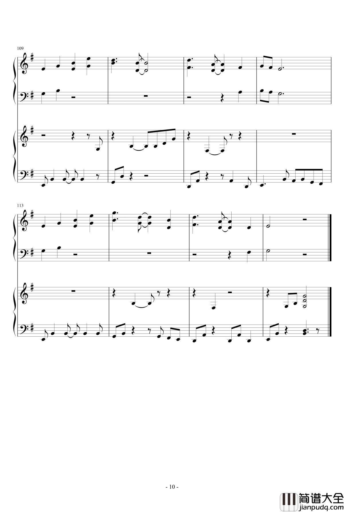 晨星钢琴谱_MrYanger