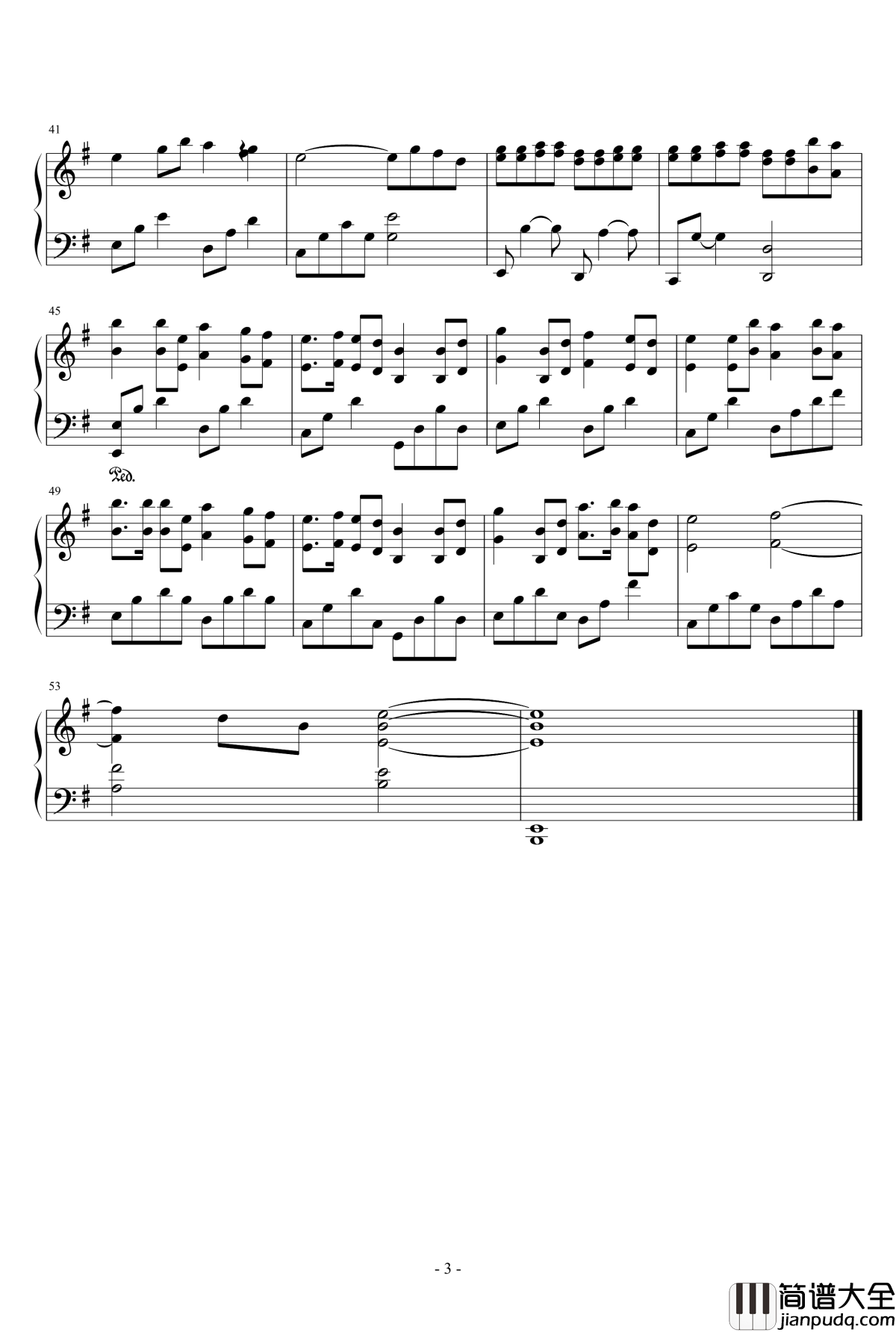 仙剑奇侠传四钢琴谱_仙剑奇侠传