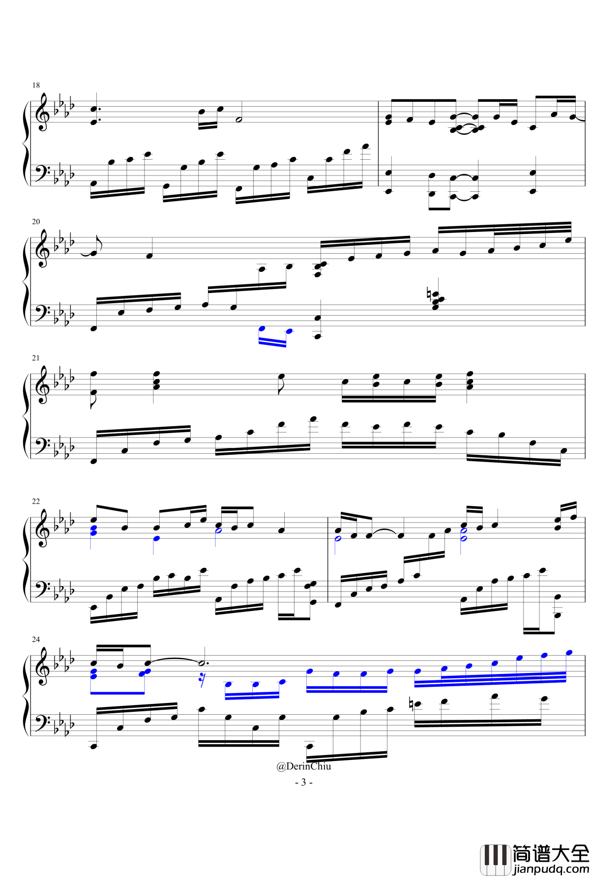 一剪梅钢琴谱_钢琴独奏_费玉清