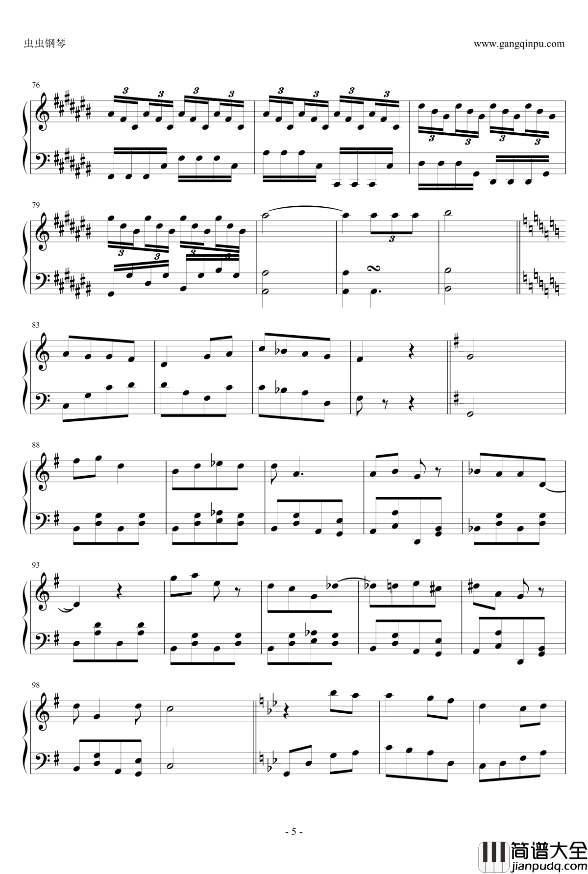 カラス钢琴谱_18918155343