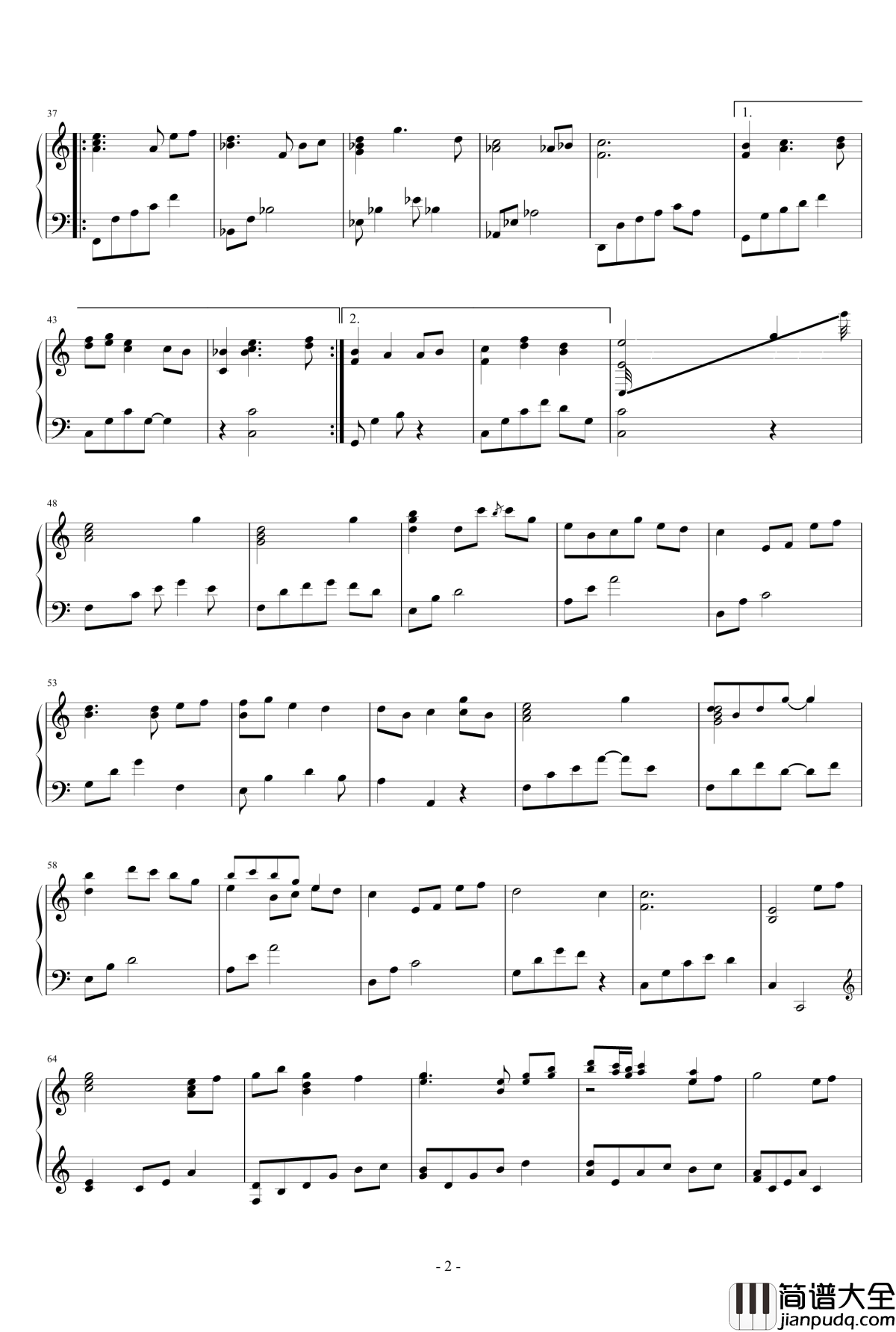 Natu钢琴谱_夏_藤岛裕之/AI_须釜俊