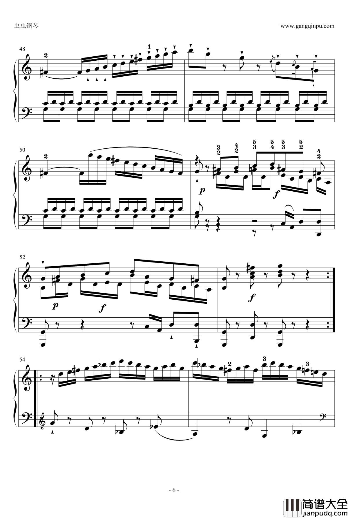 C大调奏鸣曲钢琴谱第一乐章_海顿