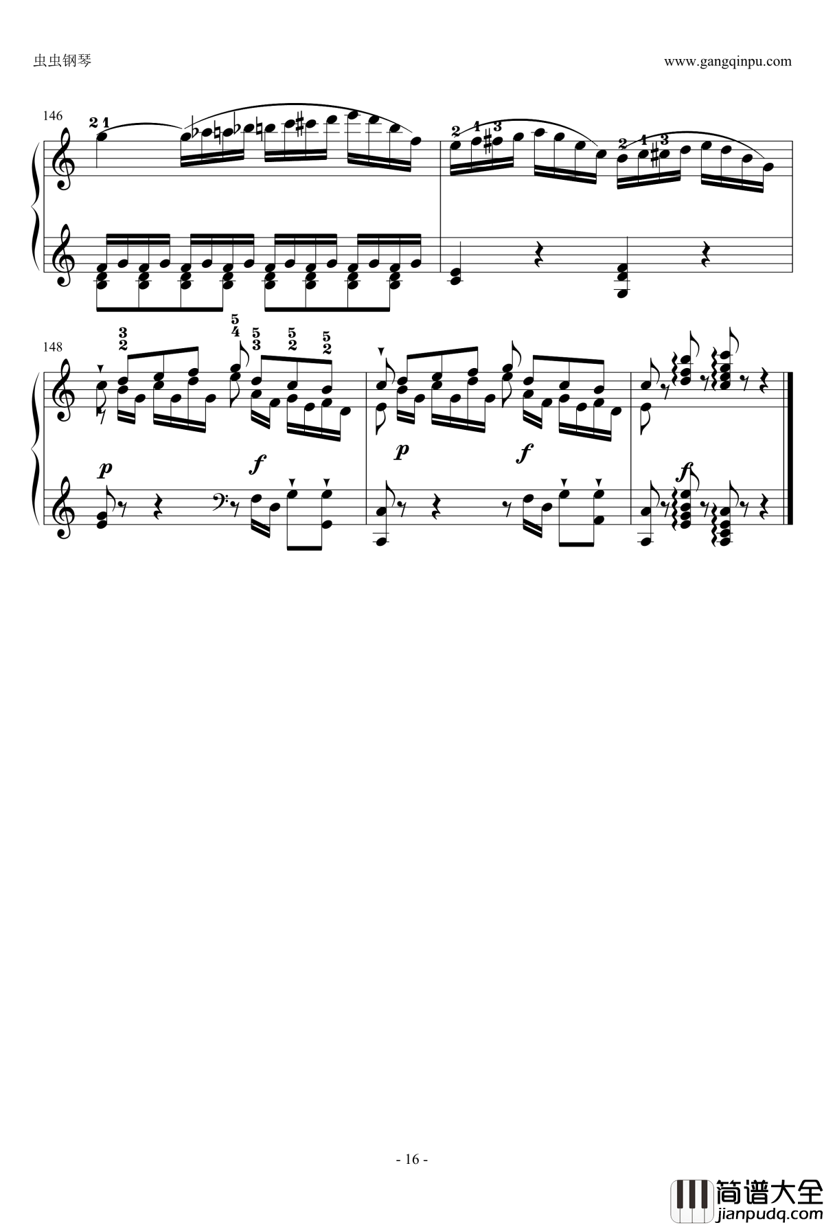 C大调奏鸣曲钢琴谱第一乐章_海顿