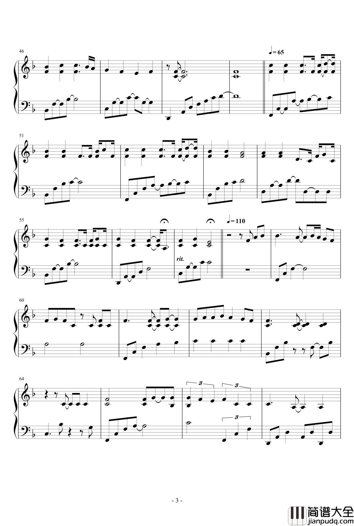 peacin_out钢琴谱_REASONER