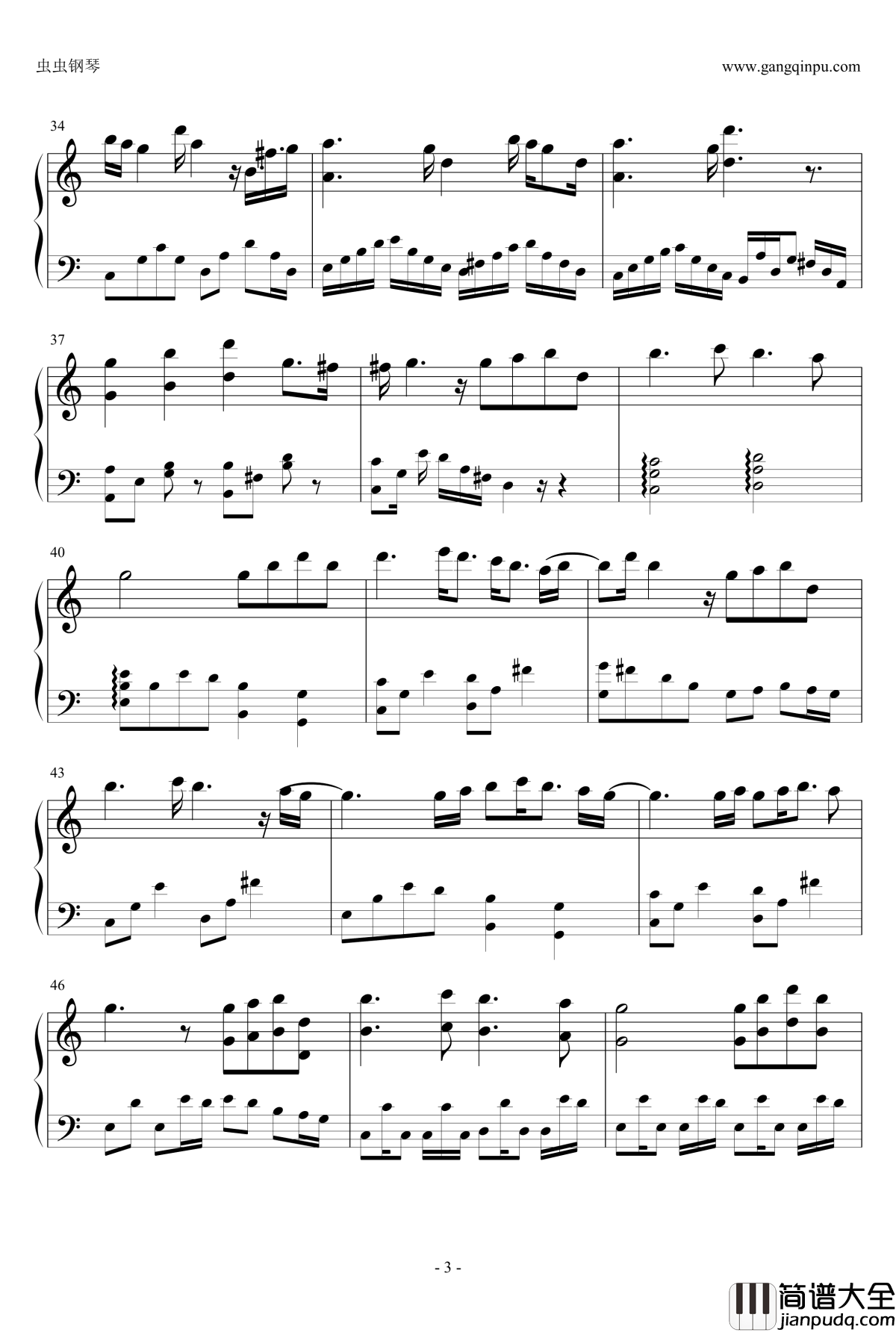 A_lette钢琴谱r_泽野弘之