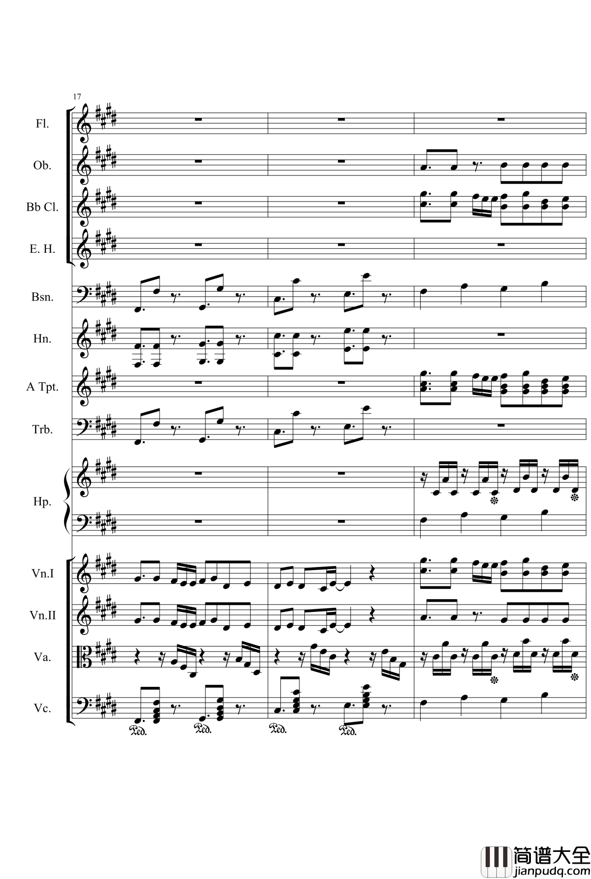 橹俺妹钢琴谱_ほらいずむ管弦乐总谱