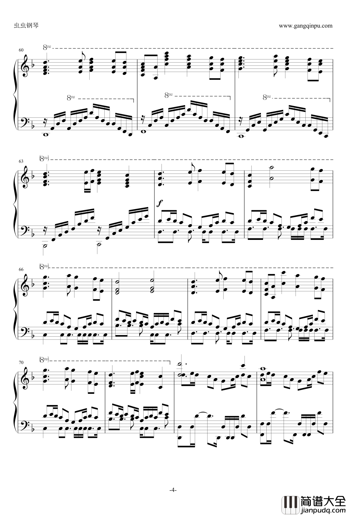 Fairy_Tail_Main_Theme钢琴谱_妖精的尾巴主体变奏曲