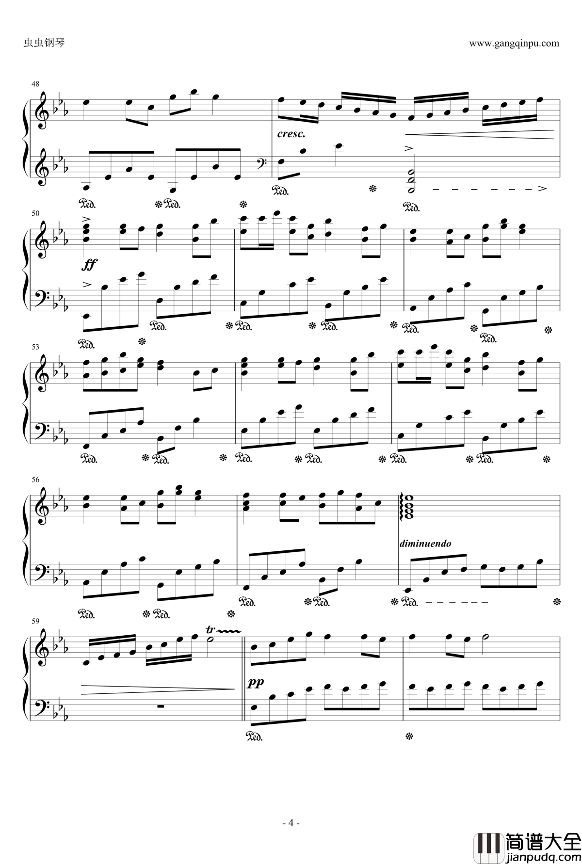 慢慢慢钢琴谱_王澜霏