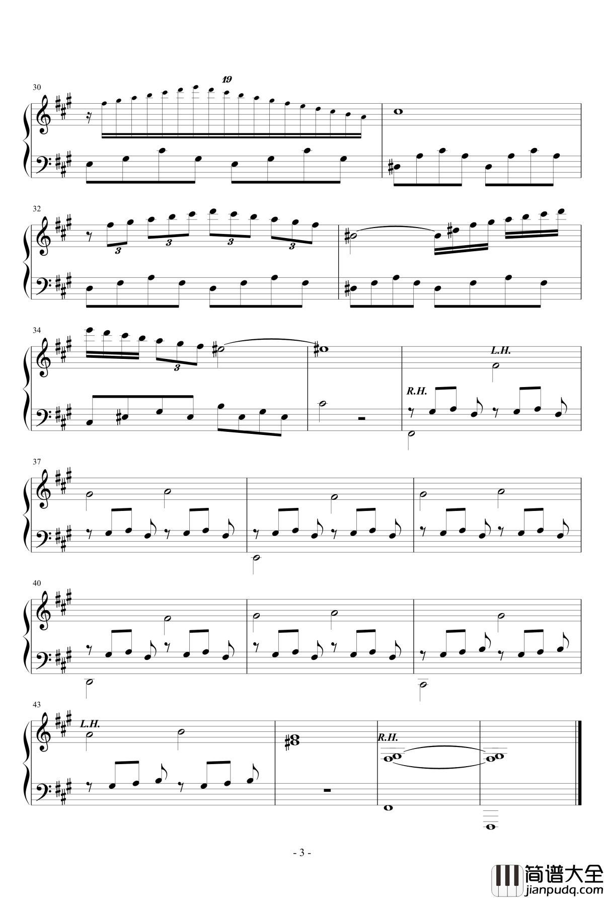 卡特兰之梦钢琴谱_二_适配