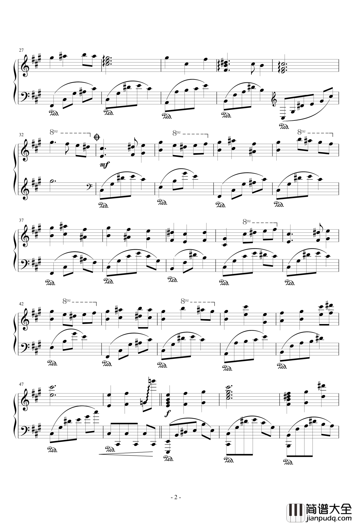 满月钢琴谱_芈月传主题曲