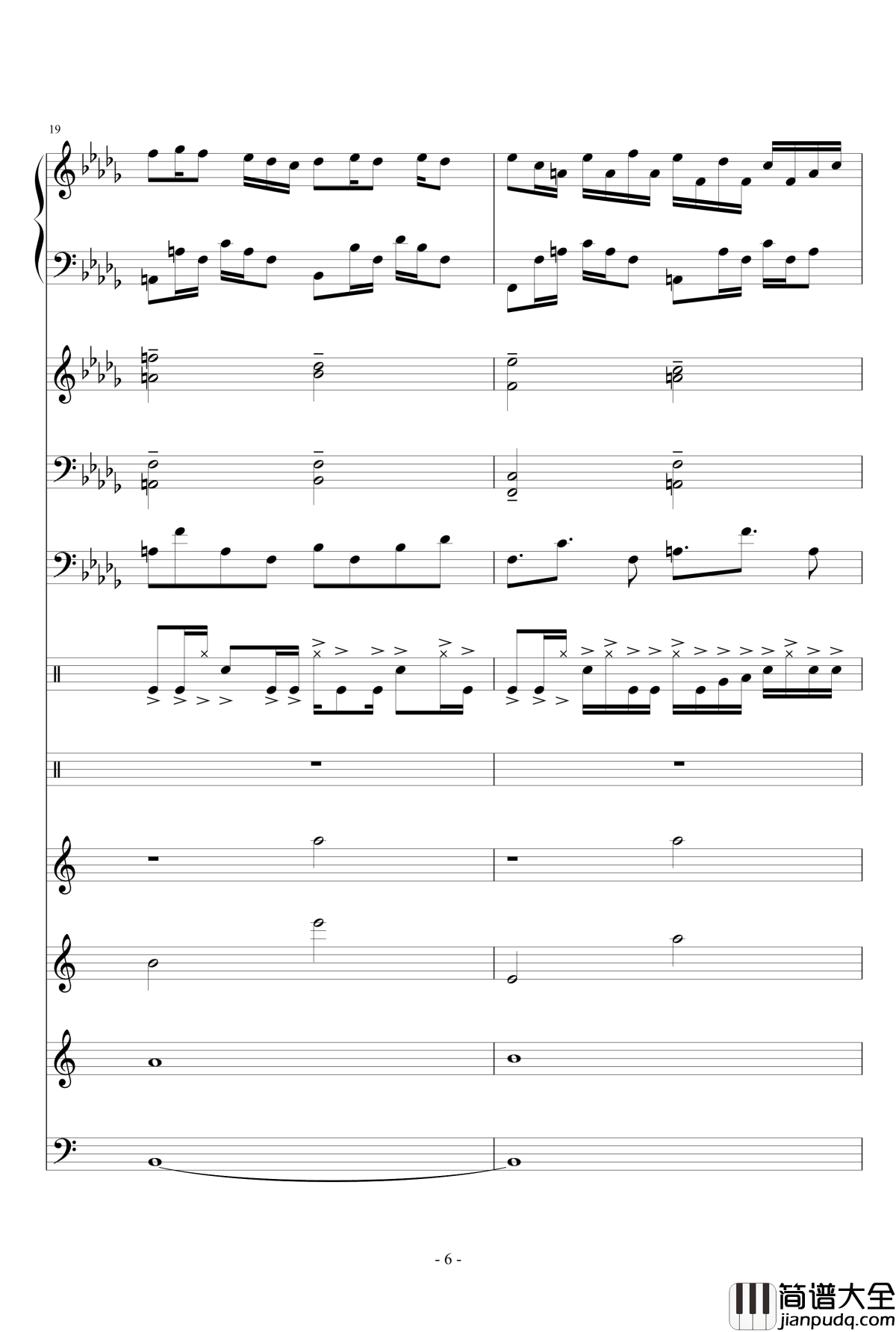 盛秋钢琴谱_落叶的旅行_lujianxiang555