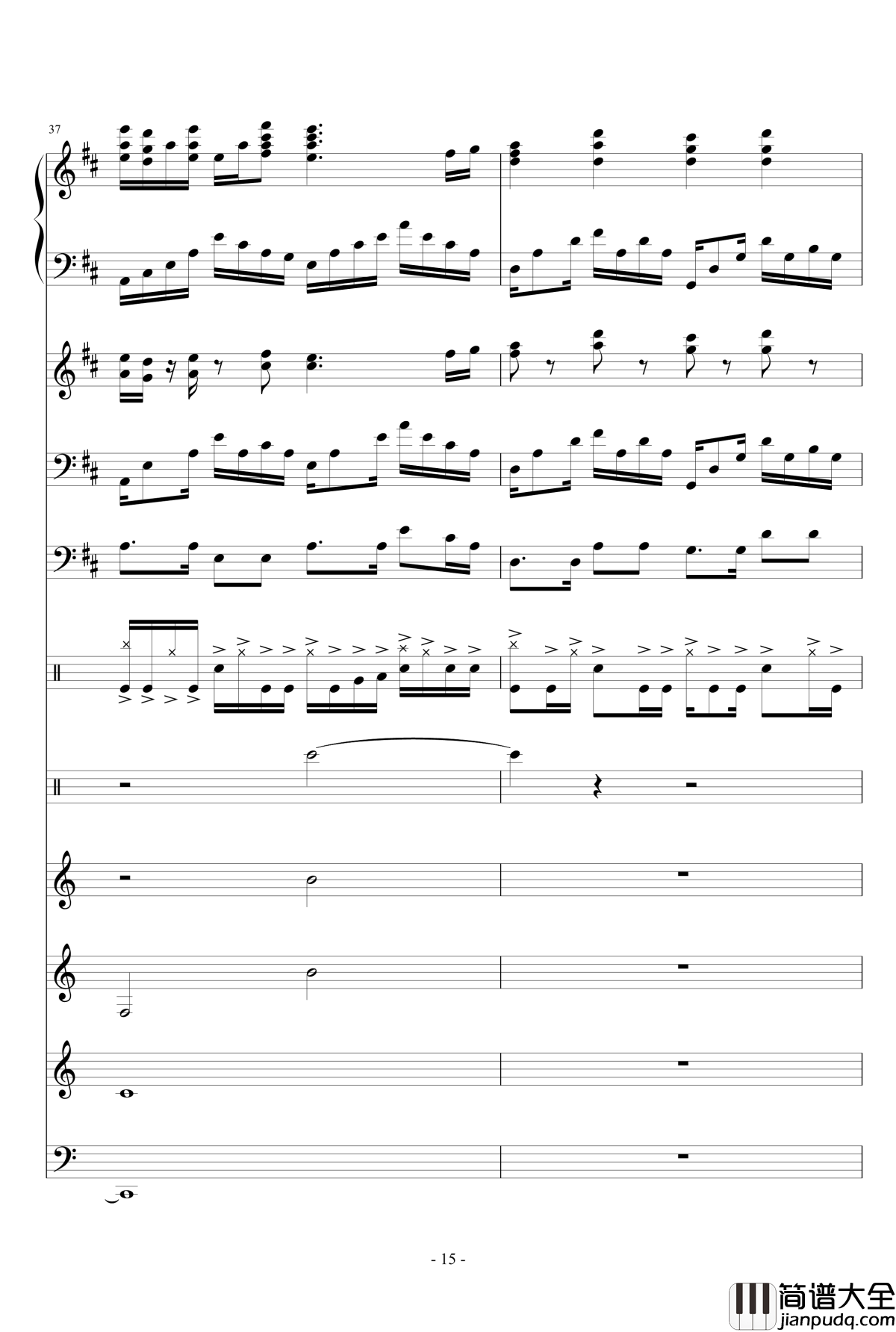 盛秋钢琴谱_落叶的旅行_lujianxiang555