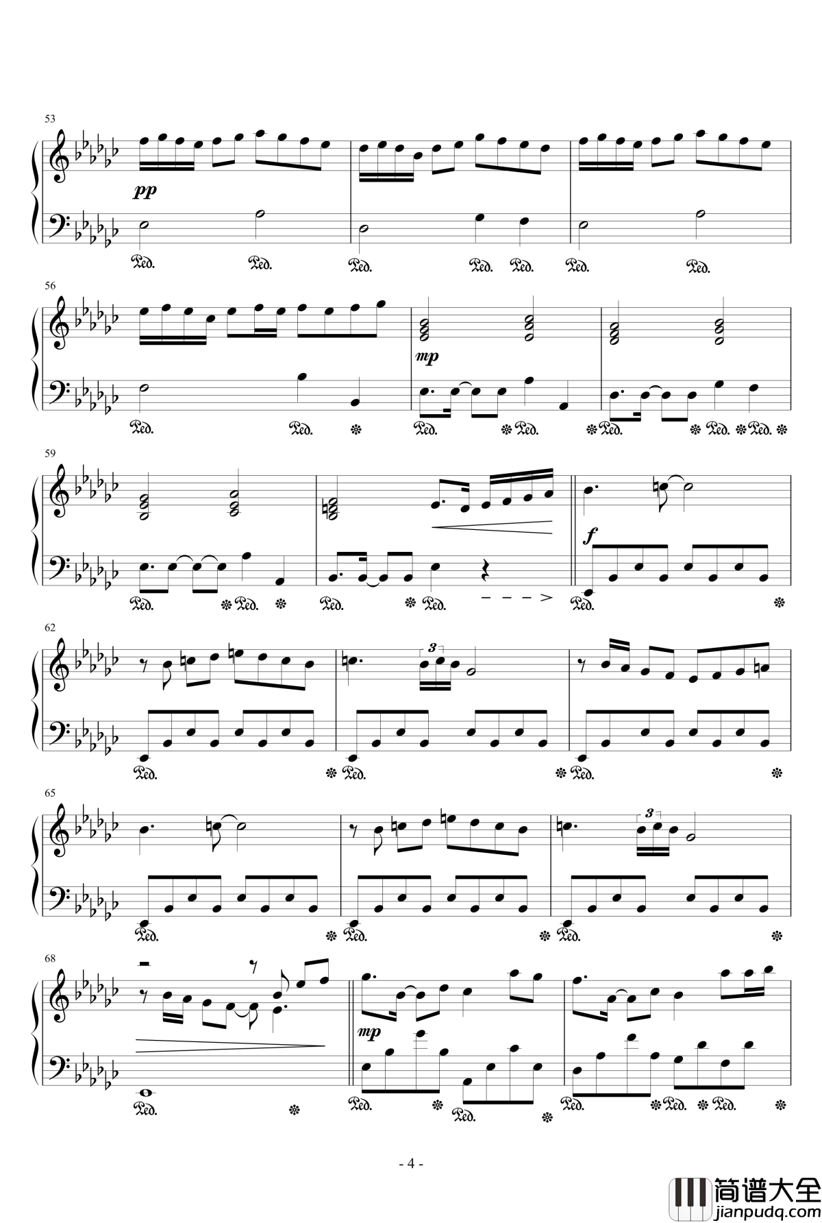 你的微笑钢琴谱_飞儿乐团