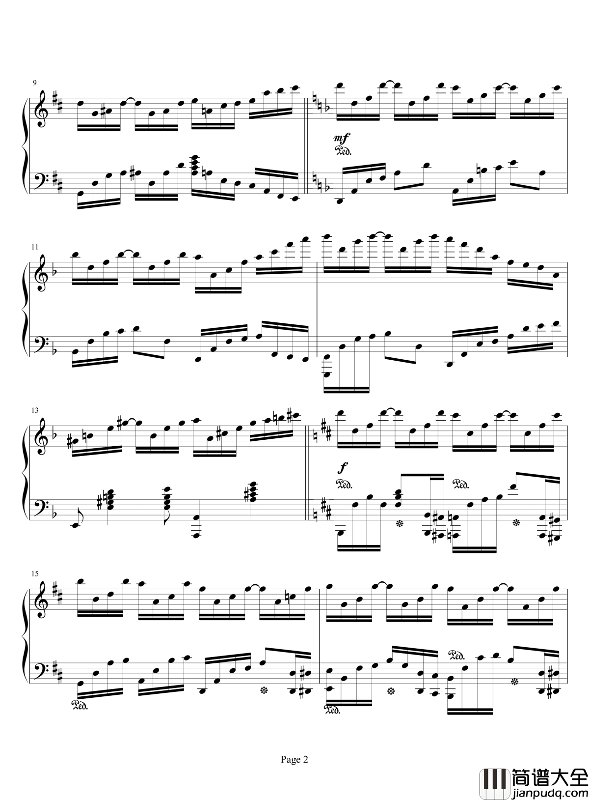 游离的假华尔兹钢琴谱_飞腾哈哈