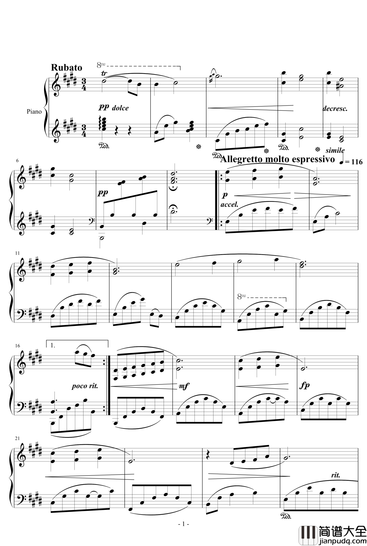 月盈钢琴谱_天籁传声