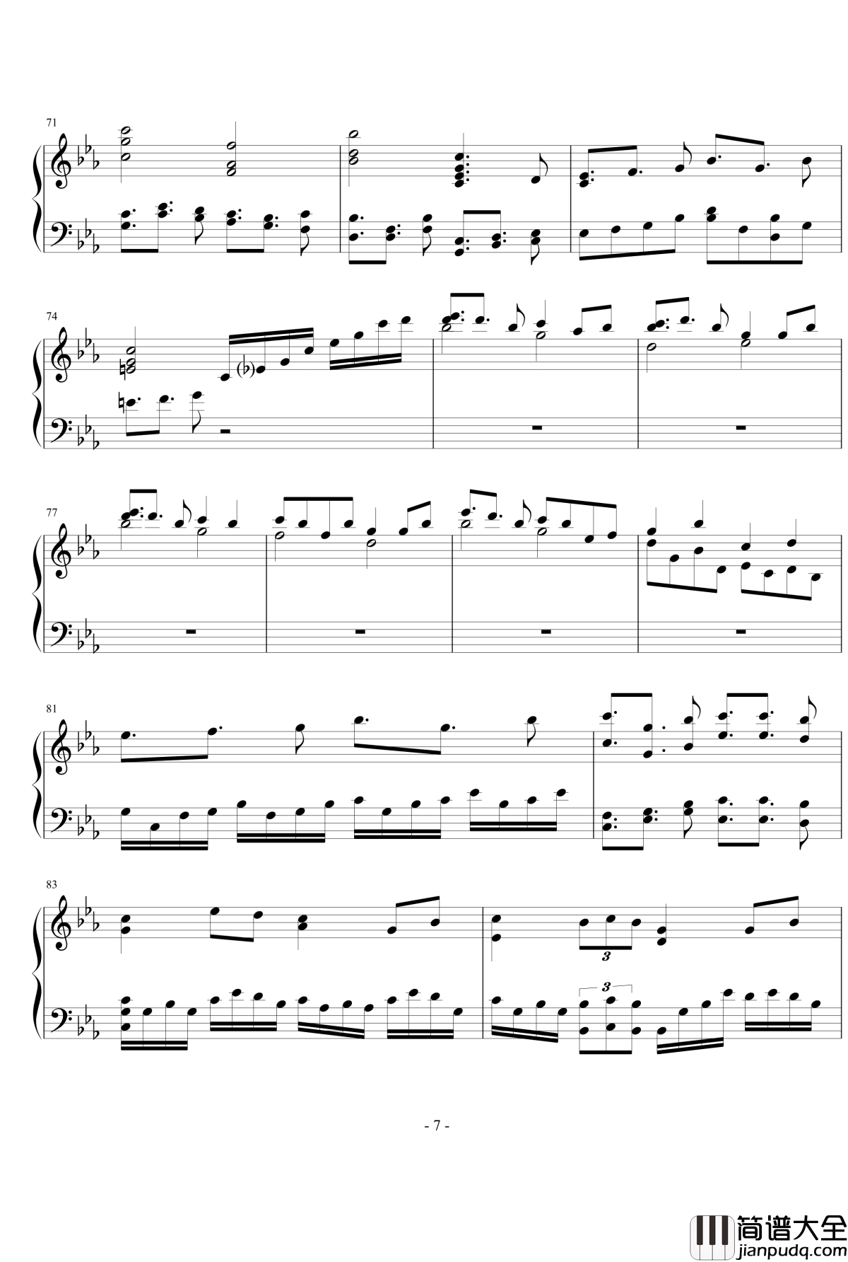 假如烈火是冰冷的钢琴谱_西月啼