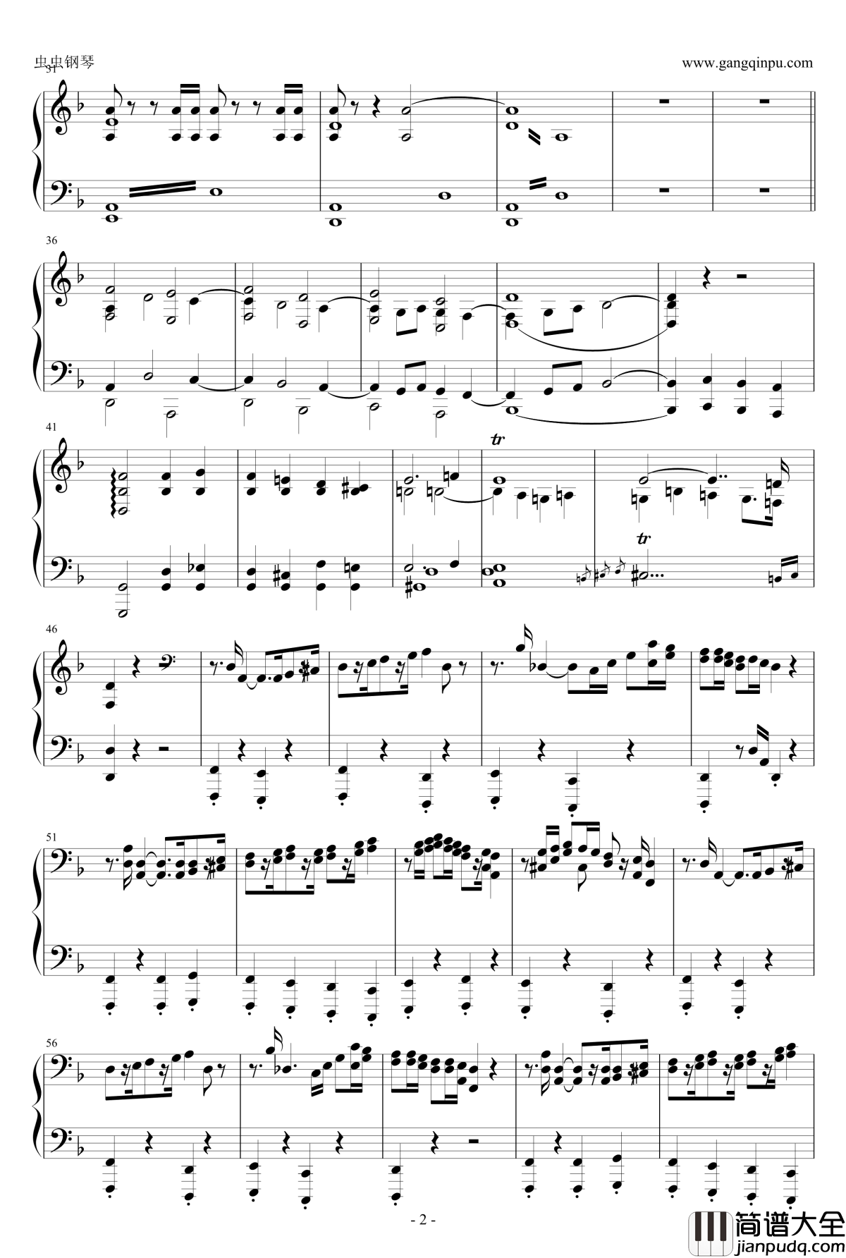 死之舞钢琴谱_双手改编_李斯特