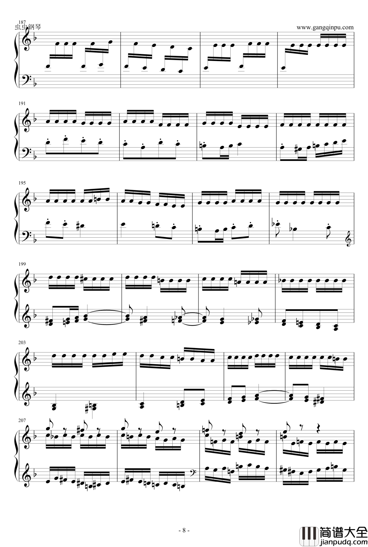 死之舞钢琴谱_双手改编_李斯特