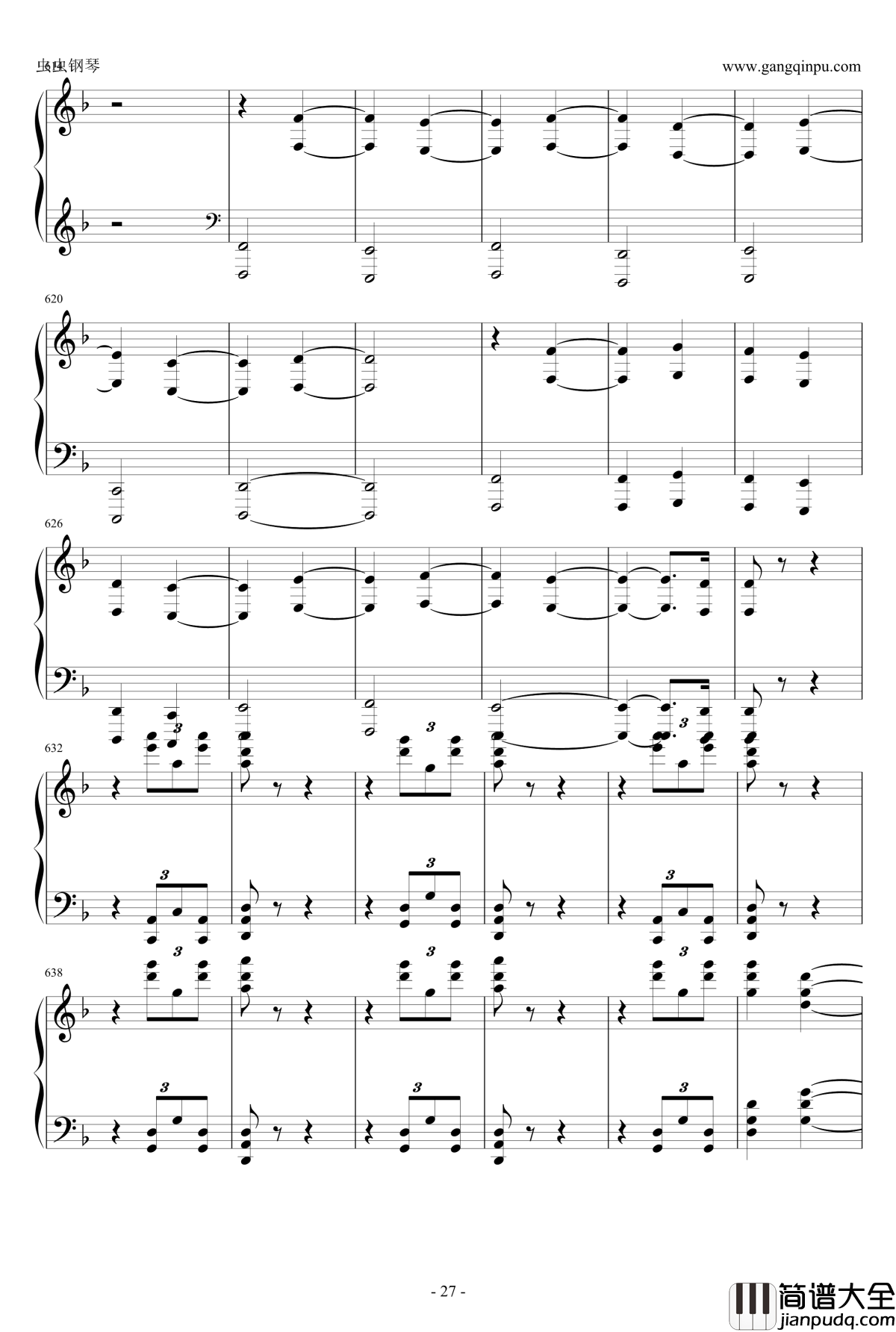 死之舞钢琴谱_双手改编_李斯特