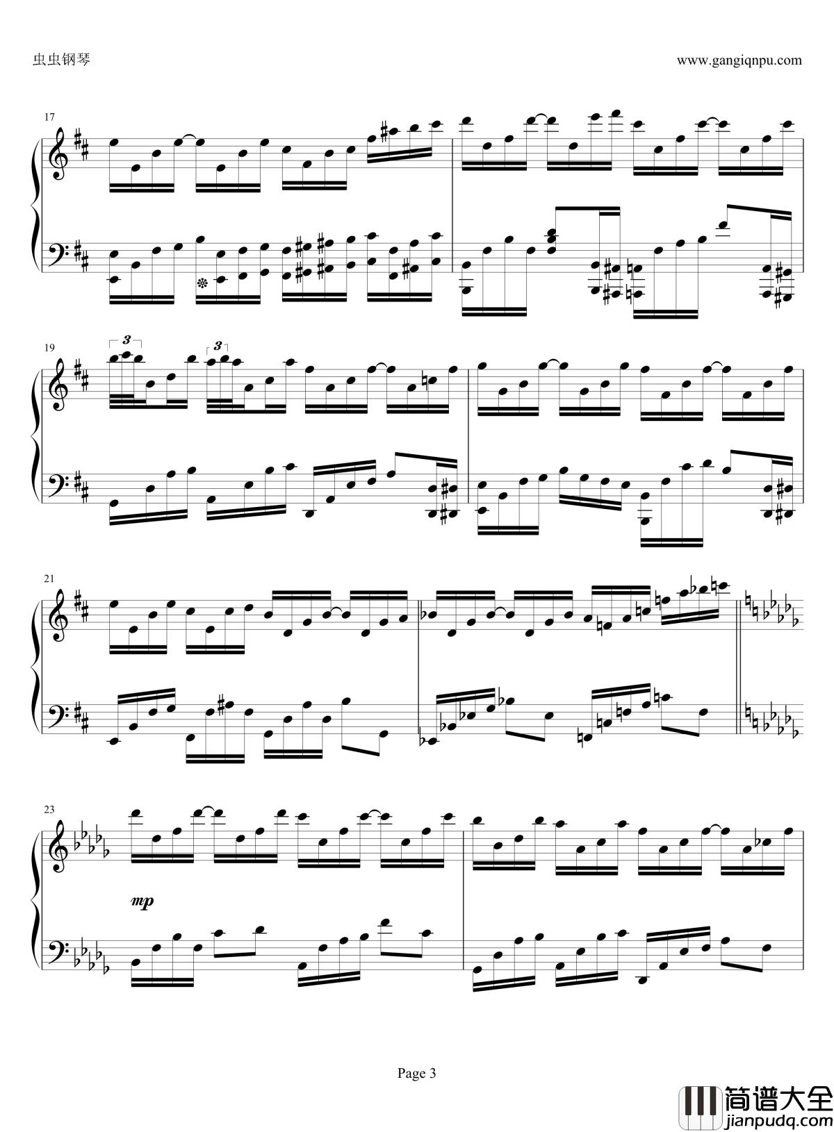 流离的假华尔兹钢琴谱_飞腾哈哈