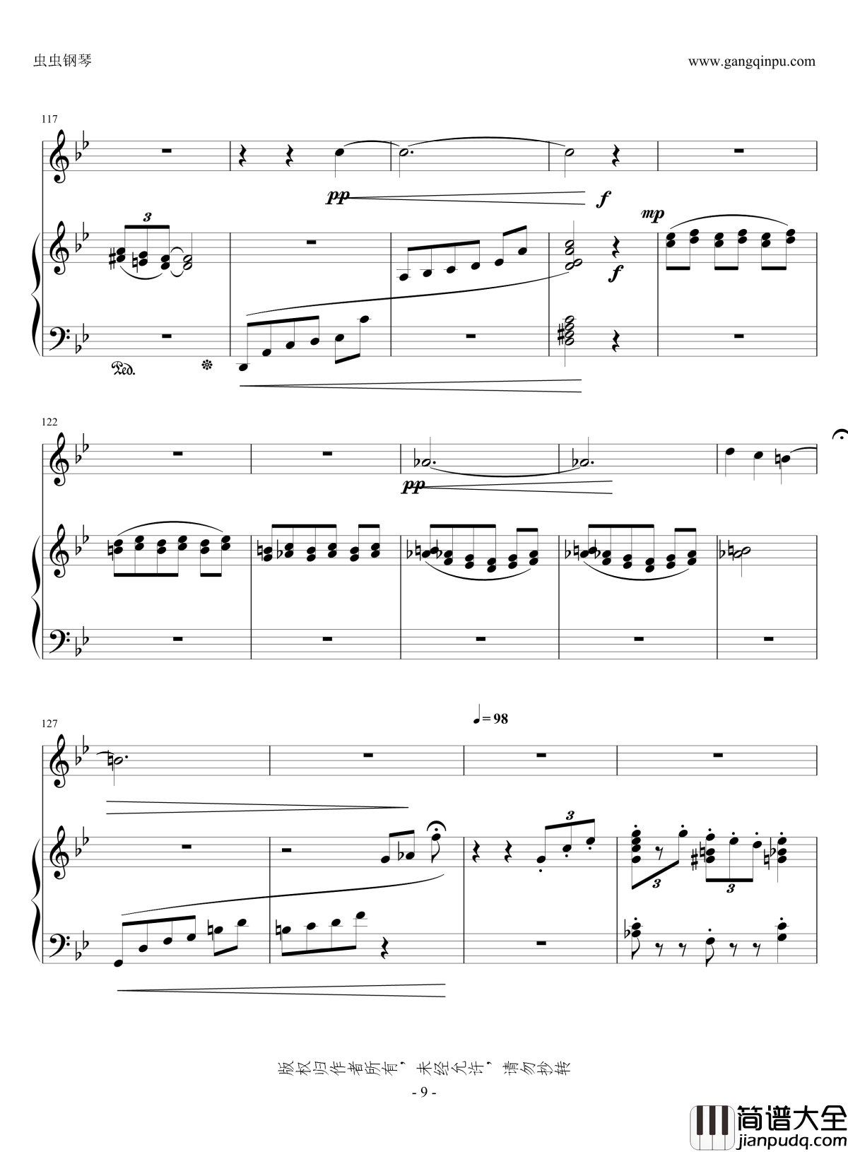 人生的回转木马钢琴谱_小提琴钢琴合奏_哈尔的移动城堡