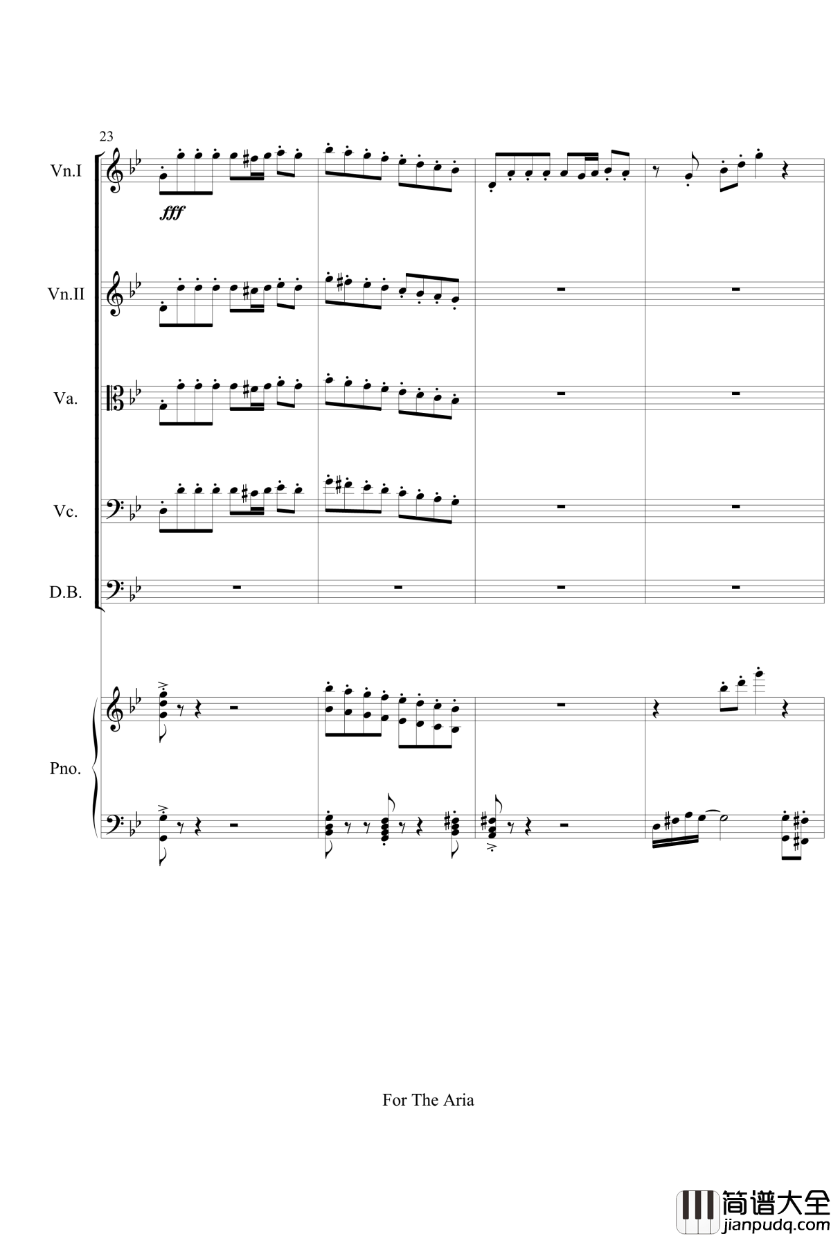 For_The_Aria钢琴谱_gyf513