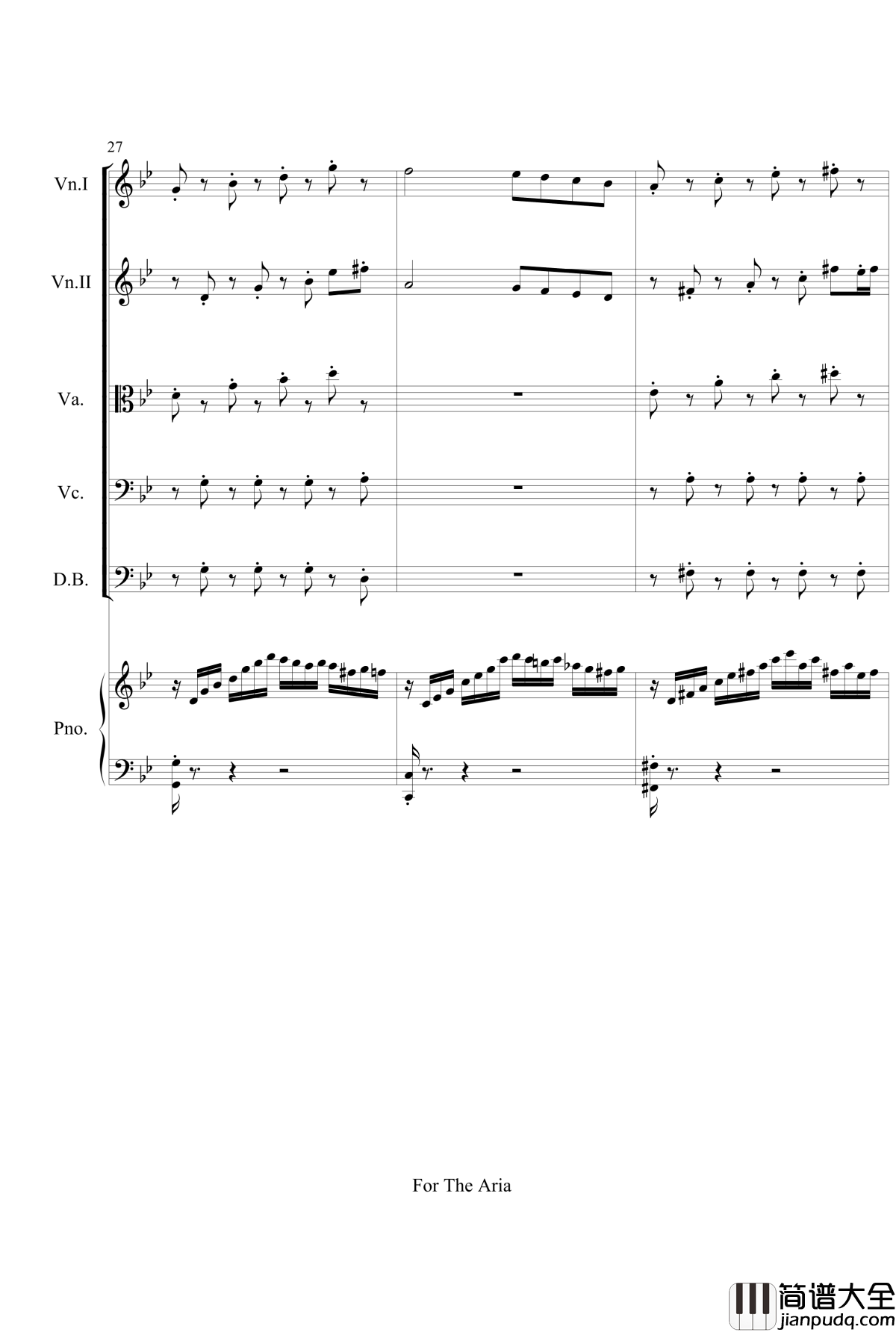 For_The_Aria钢琴谱_gyf513
