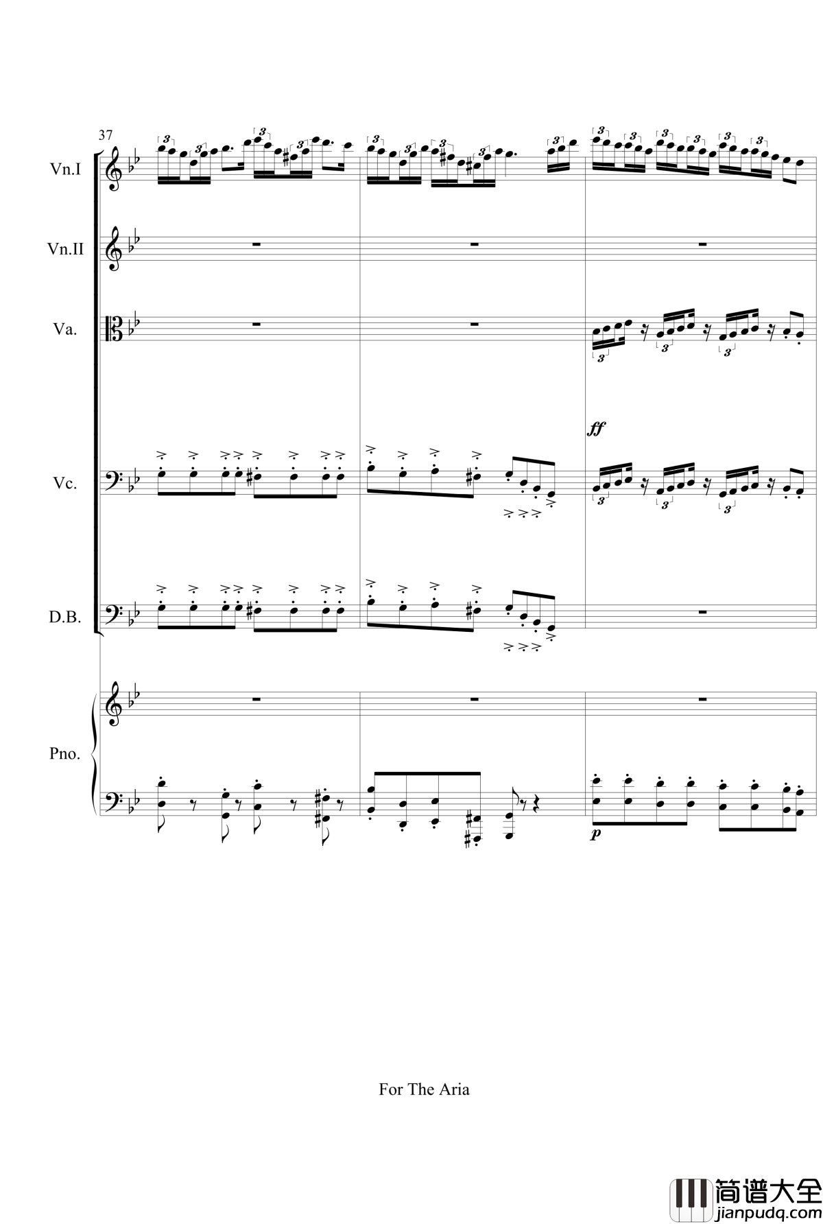 For_The_Aria钢琴谱_gyf513