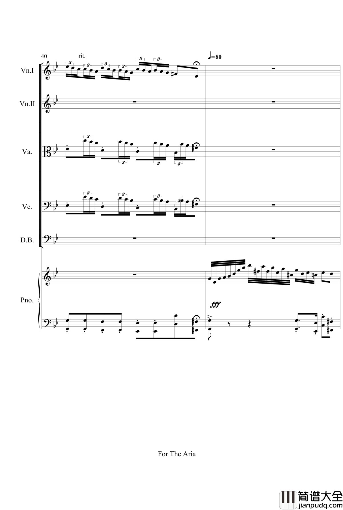 For_The_Aria钢琴谱_gyf513