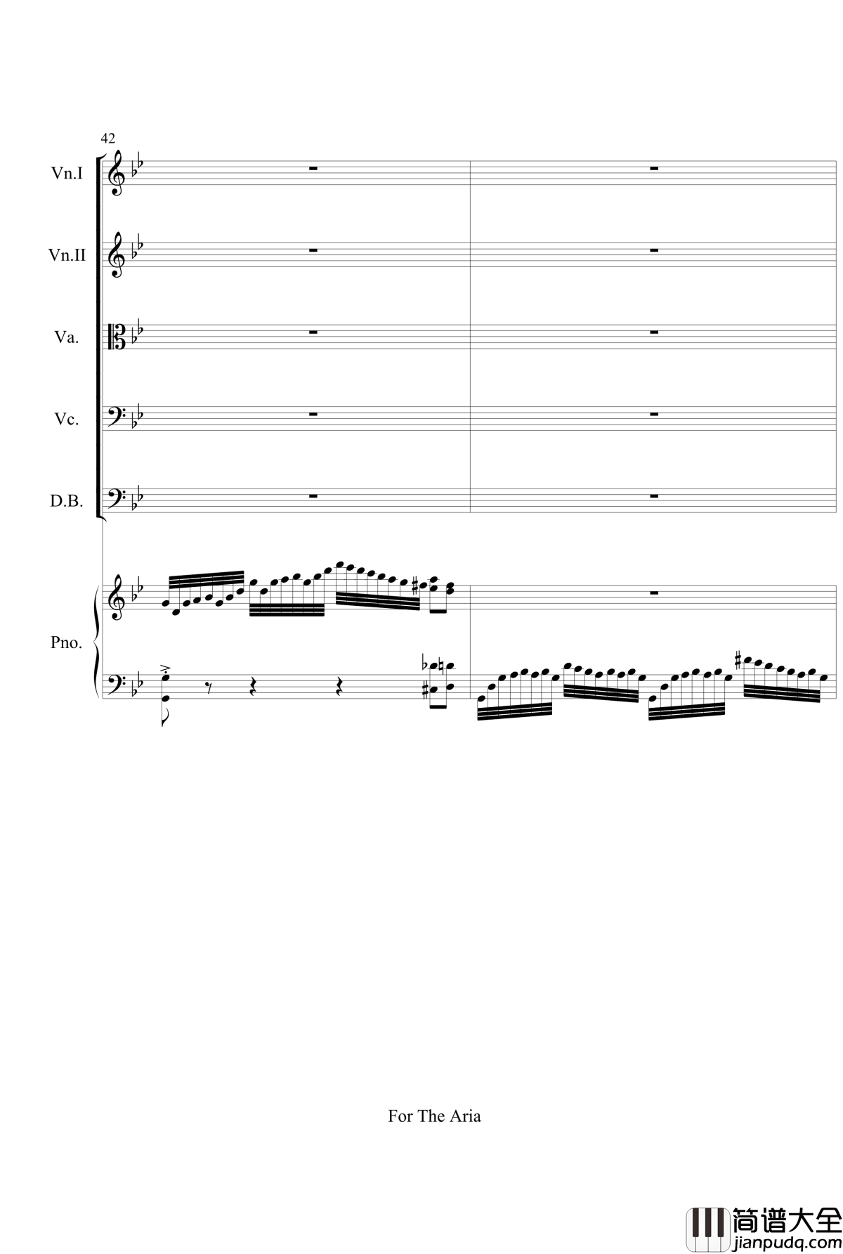 For_The_Aria钢琴谱_gyf513