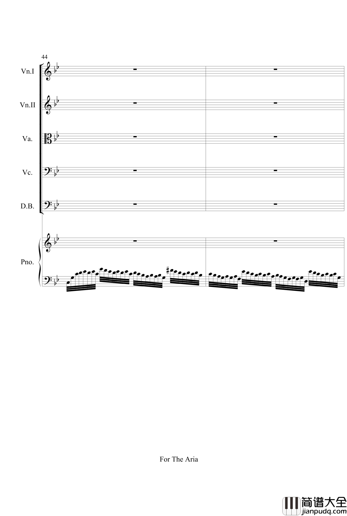 For_The_Aria钢琴谱_gyf513