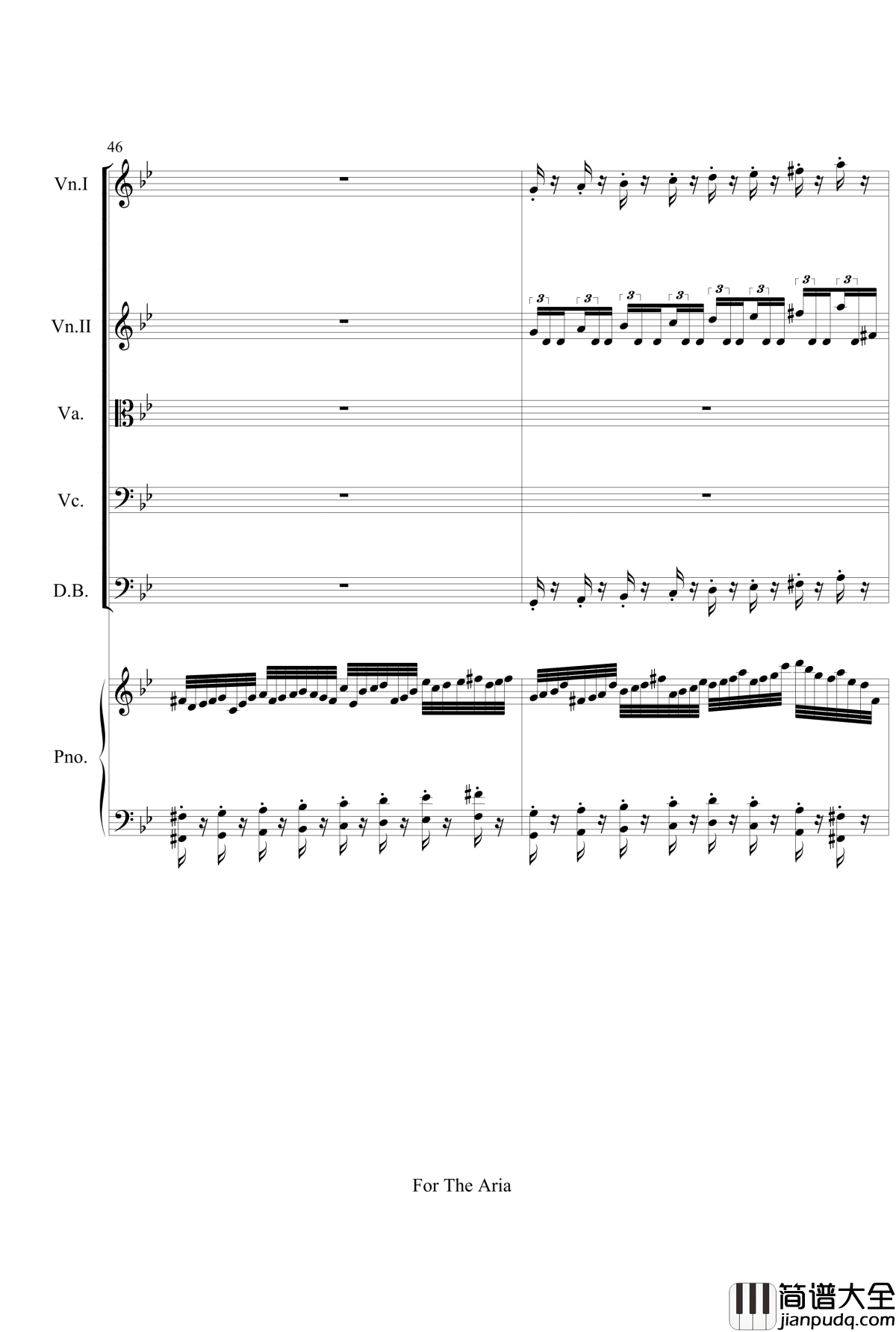 For_The_Aria钢琴谱_gyf513