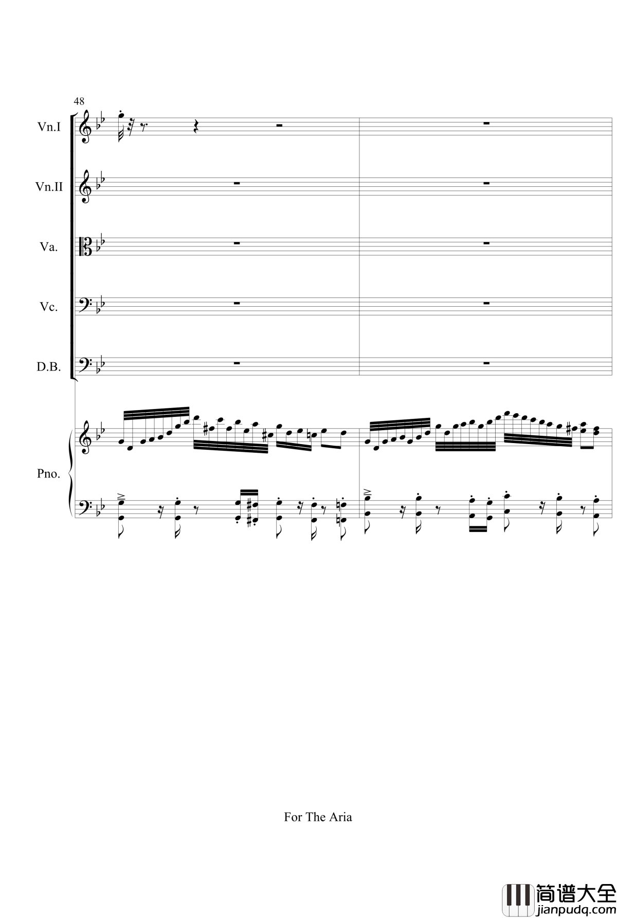 For_The_Aria钢琴谱_gyf513