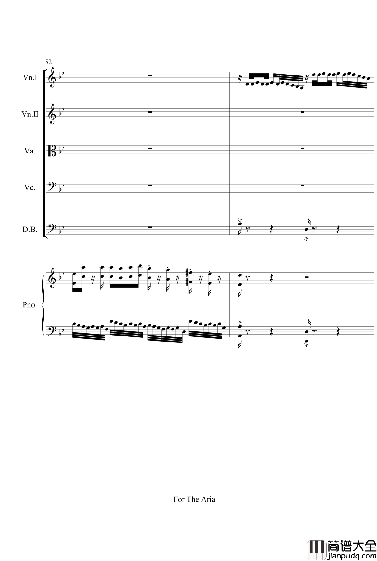 For_The_Aria钢琴谱_gyf513