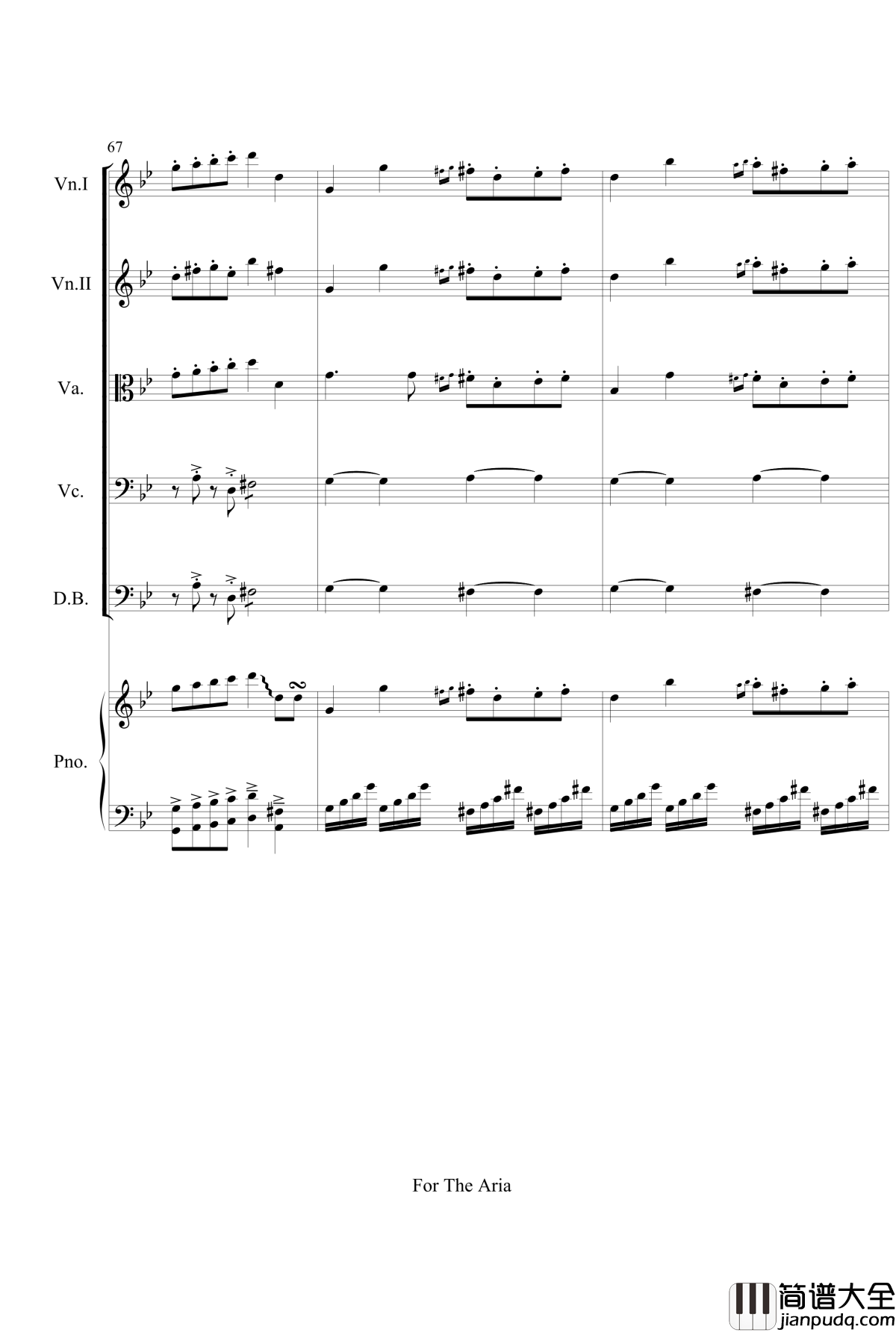 For_The_Aria钢琴谱_gyf513